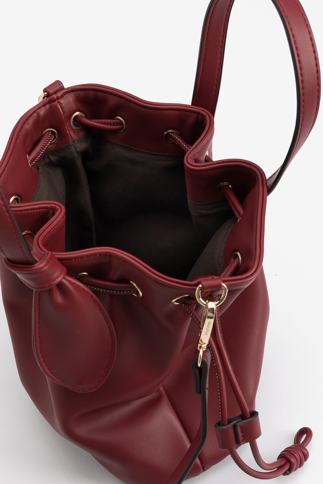 Deep Red Bucket Bag