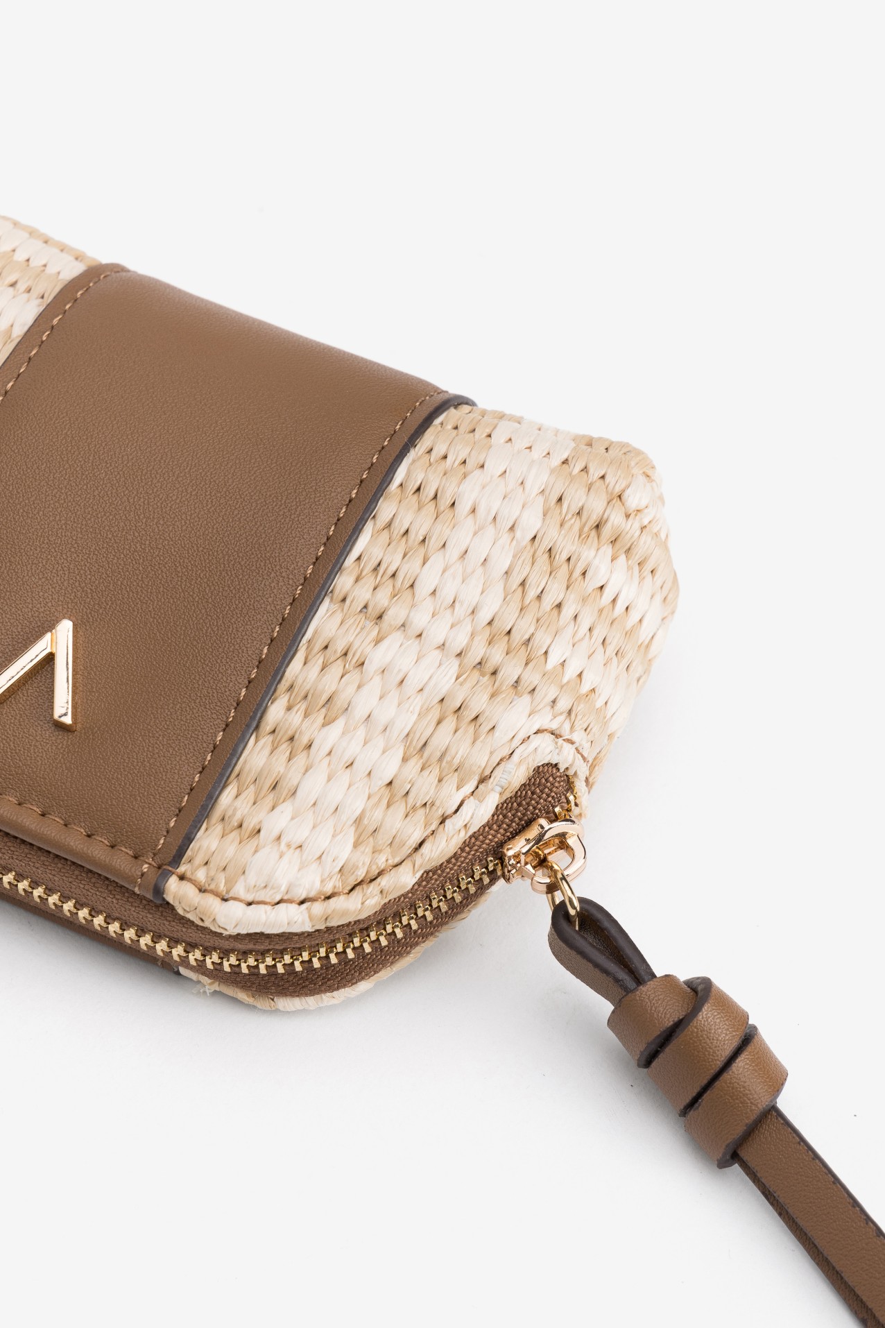 Brown Textured Coin Purse