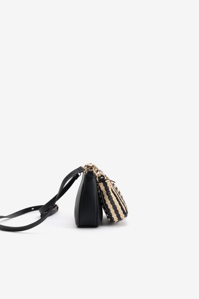 Black Wallet Crossbody Duo Black Wallet Crossbody Duo