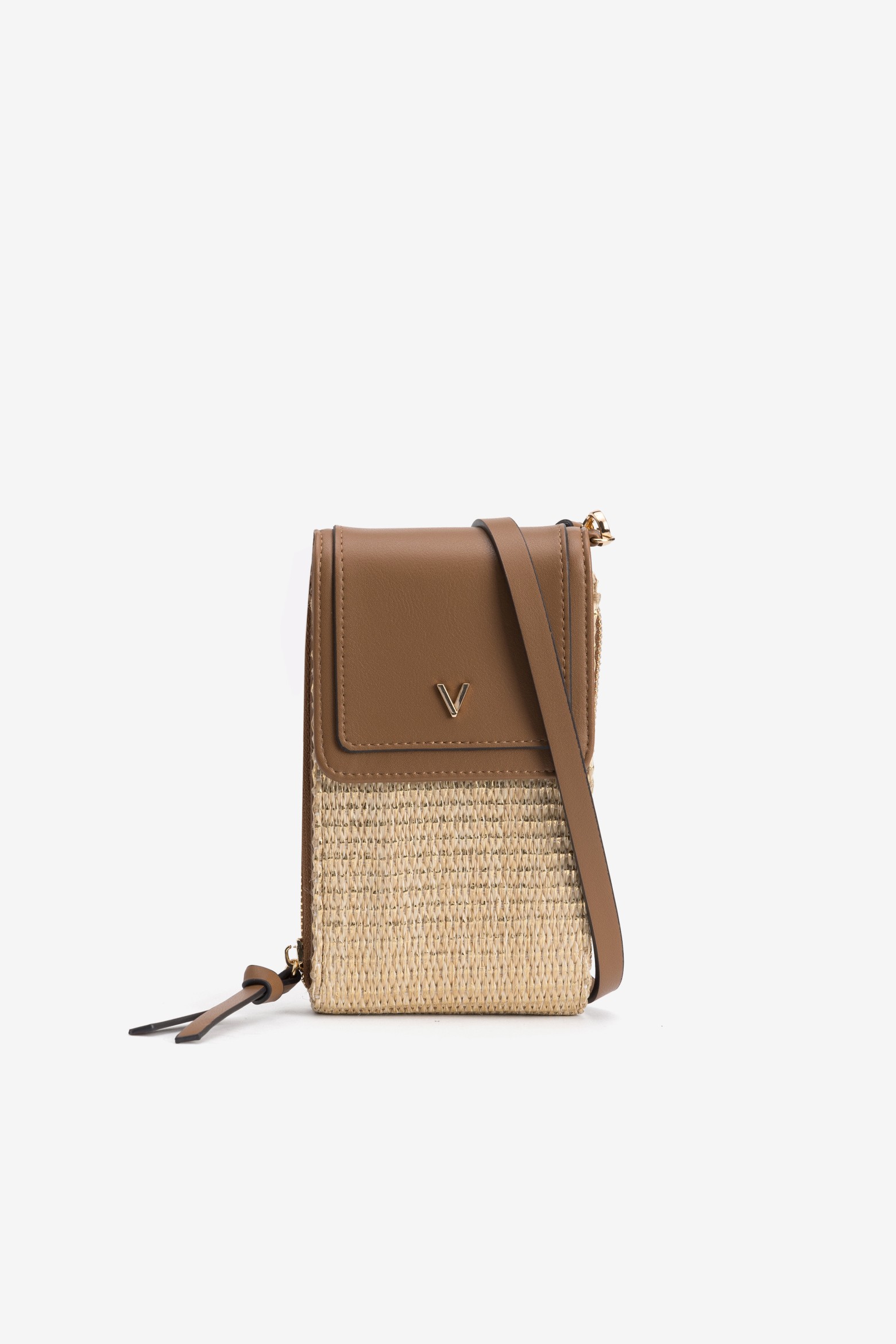 Bolsa para telemóvel efeito palha