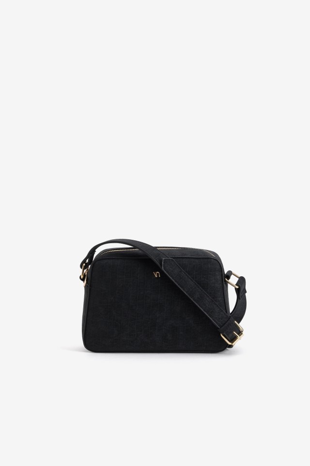 Black Minimalist Crossbody Wallet