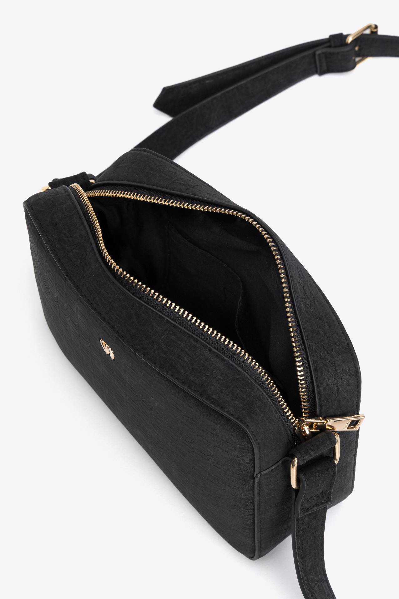 Black Minimalist Crossbody Wallet
