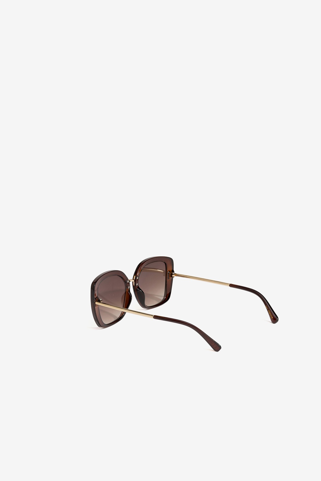 Brown Translucent Frame Sunglasses