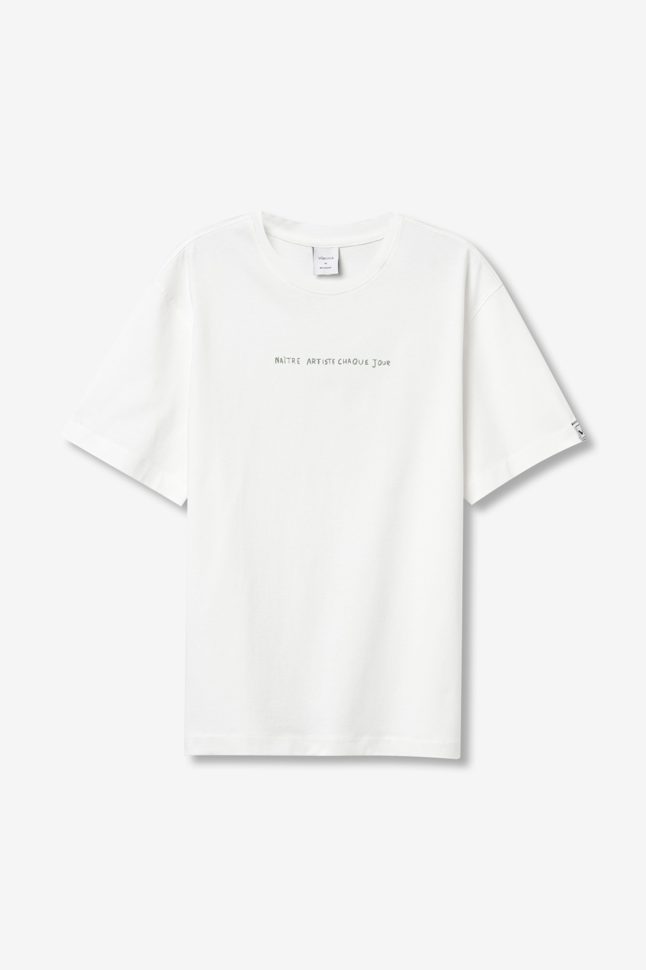 T-shirt bege relaxed fit