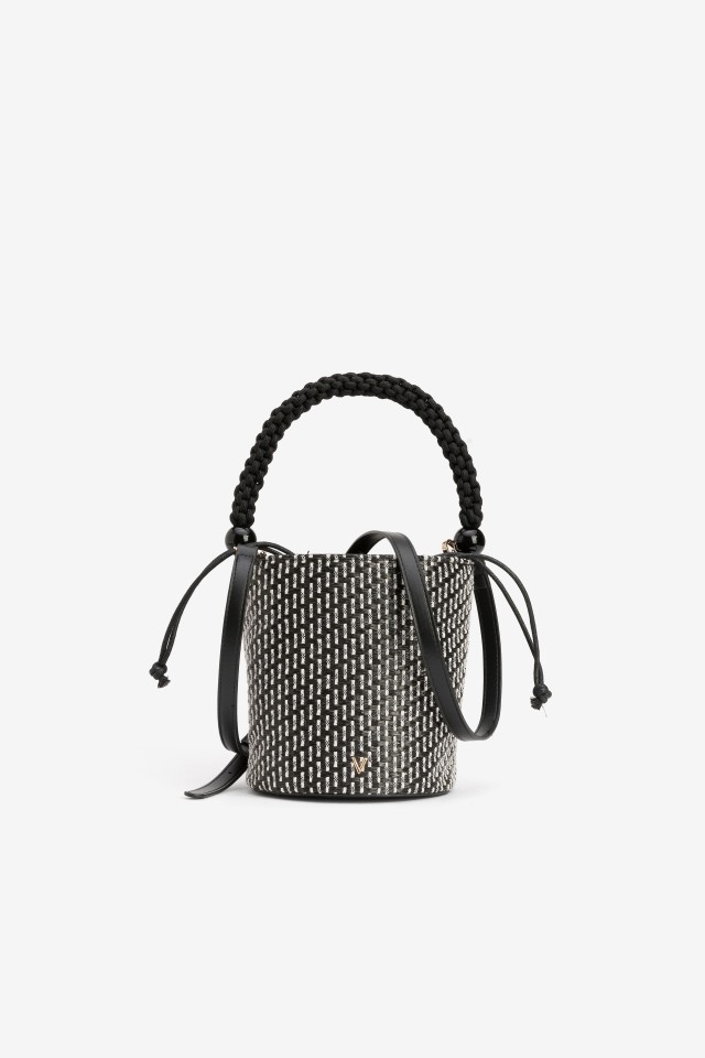 Black Bucket Braided Wallet