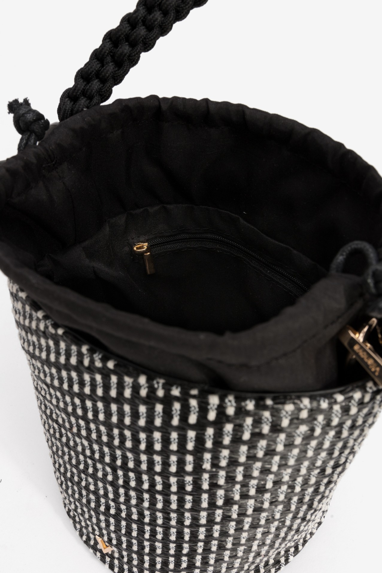 Black Bucket Braided Wallet