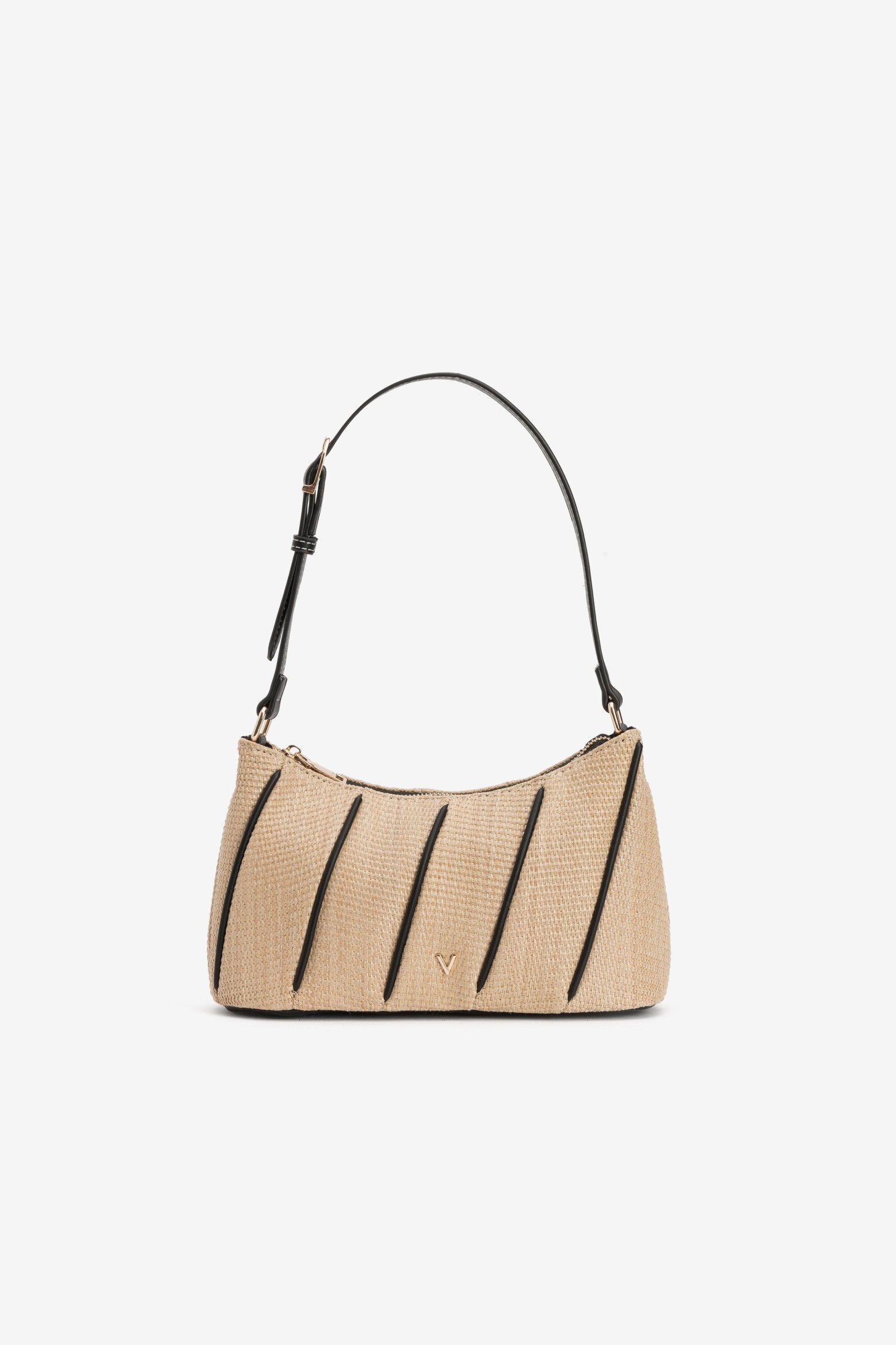 Cartera beige con textura