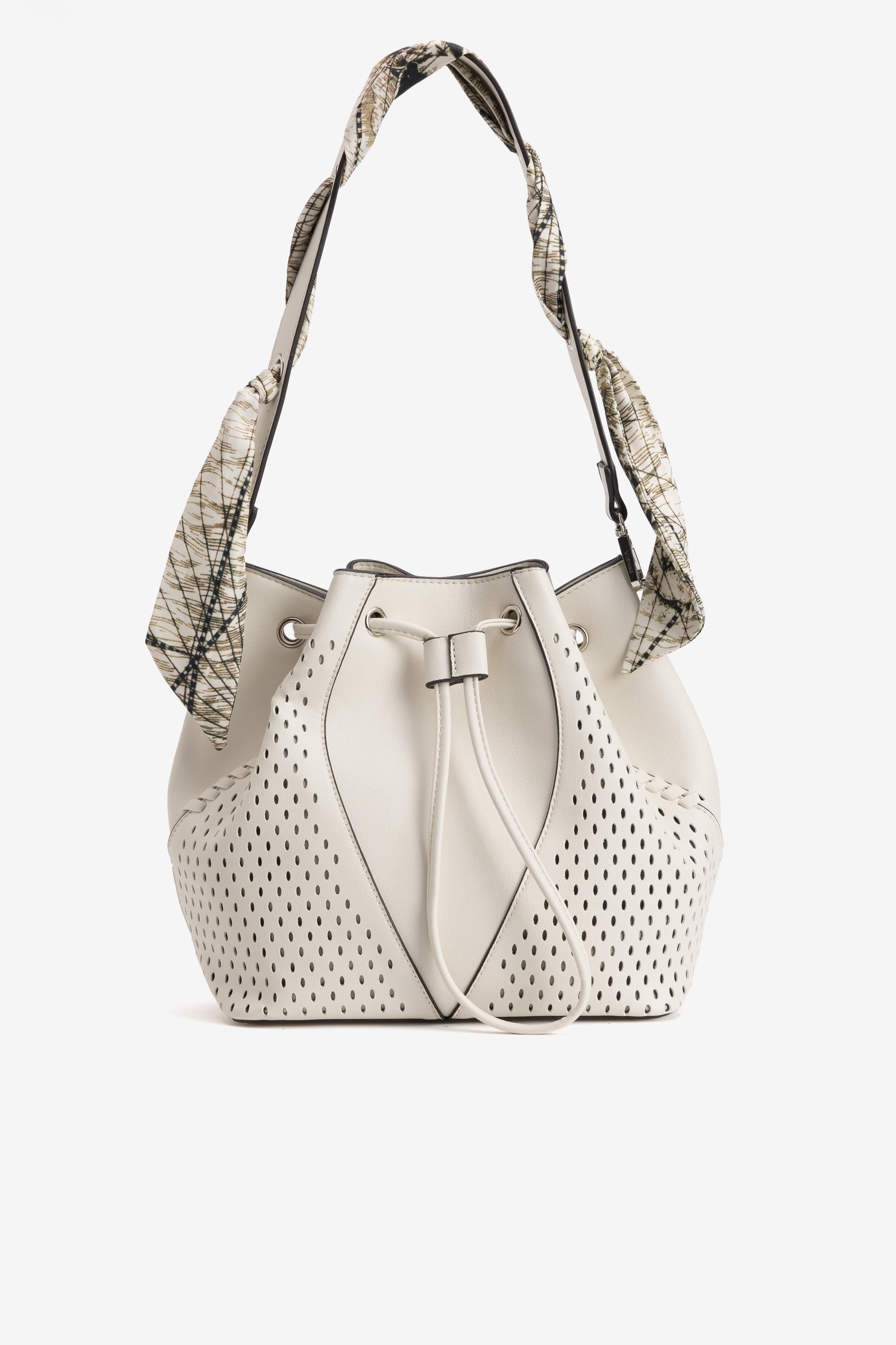 Bolso bucket color crudo
