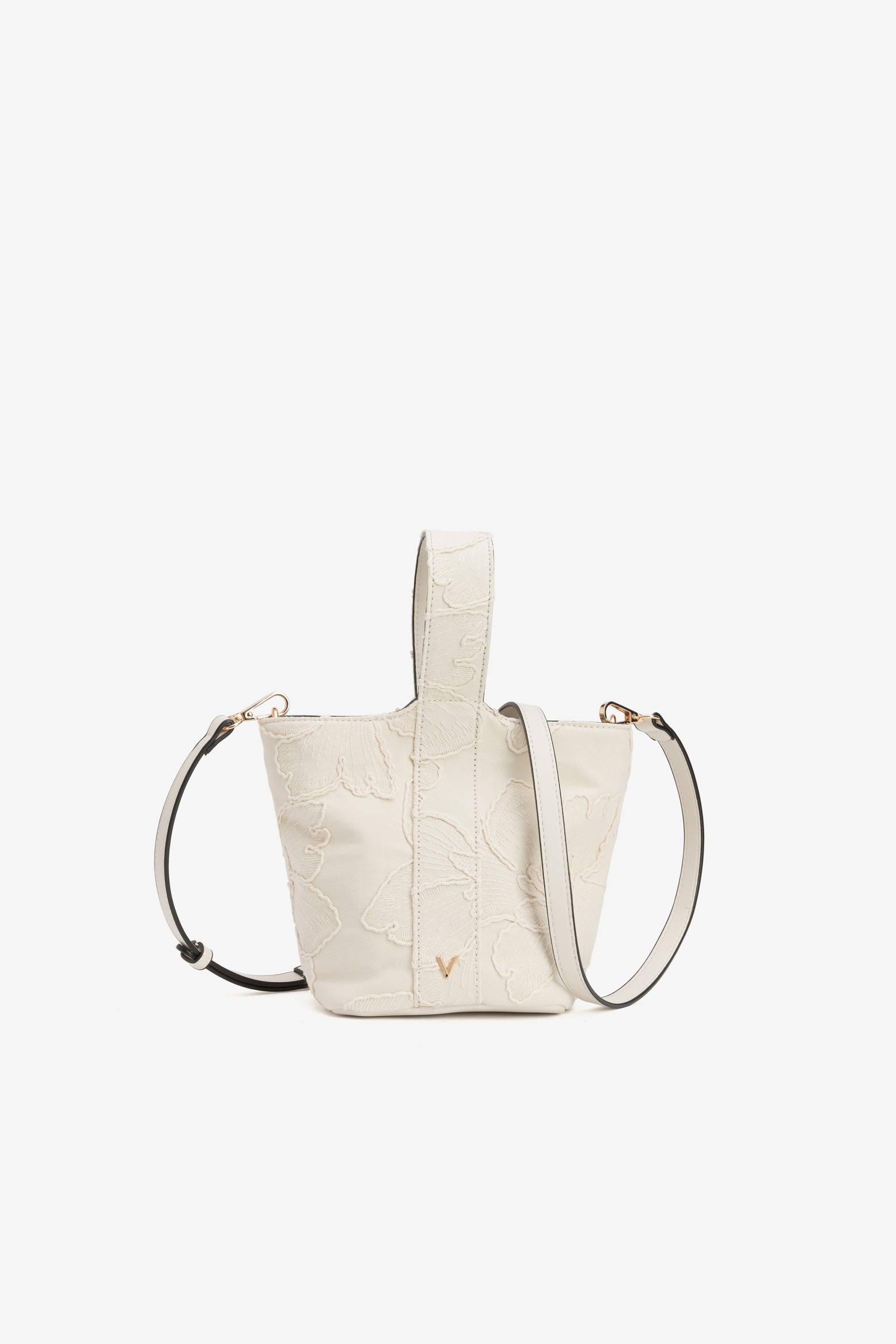 Beige Mini Embroidered Bag