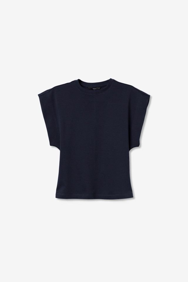 T-shirt azul escuro slim T-shirt azul escuro slim