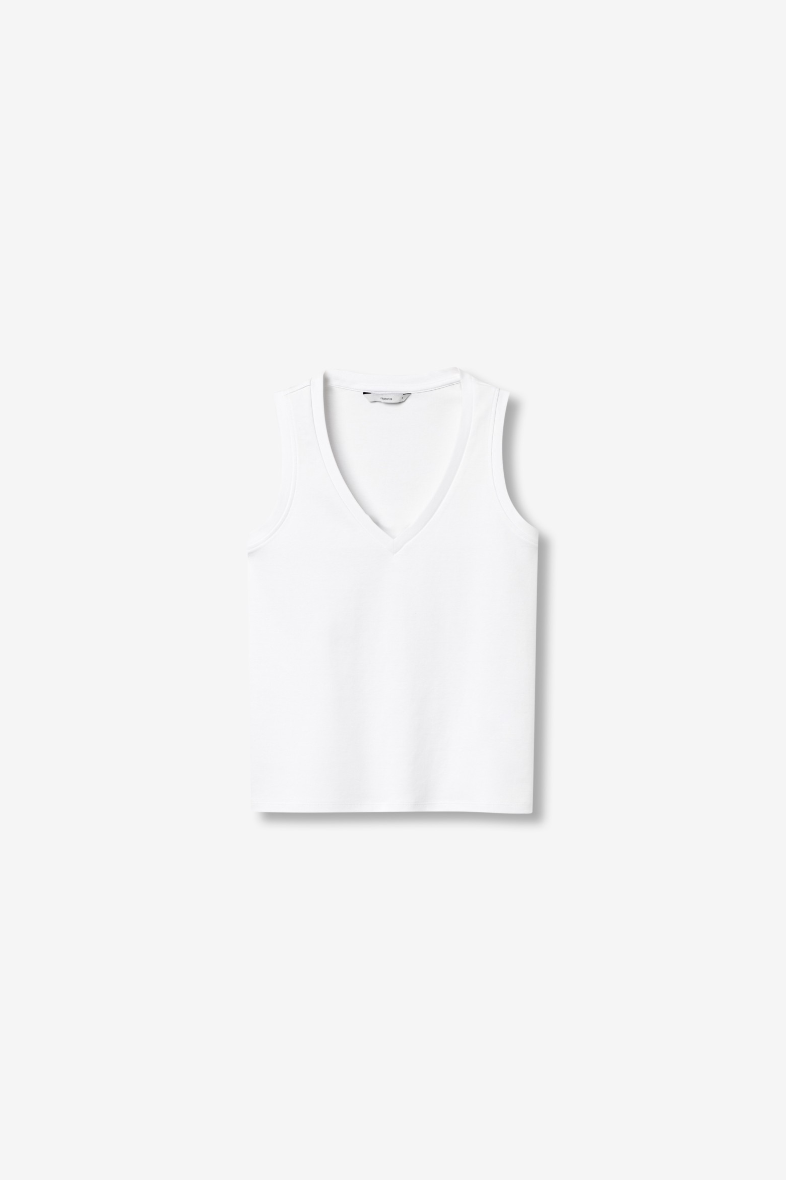 White Regular Fit Tank Top - 71015943_001 - Vilanova