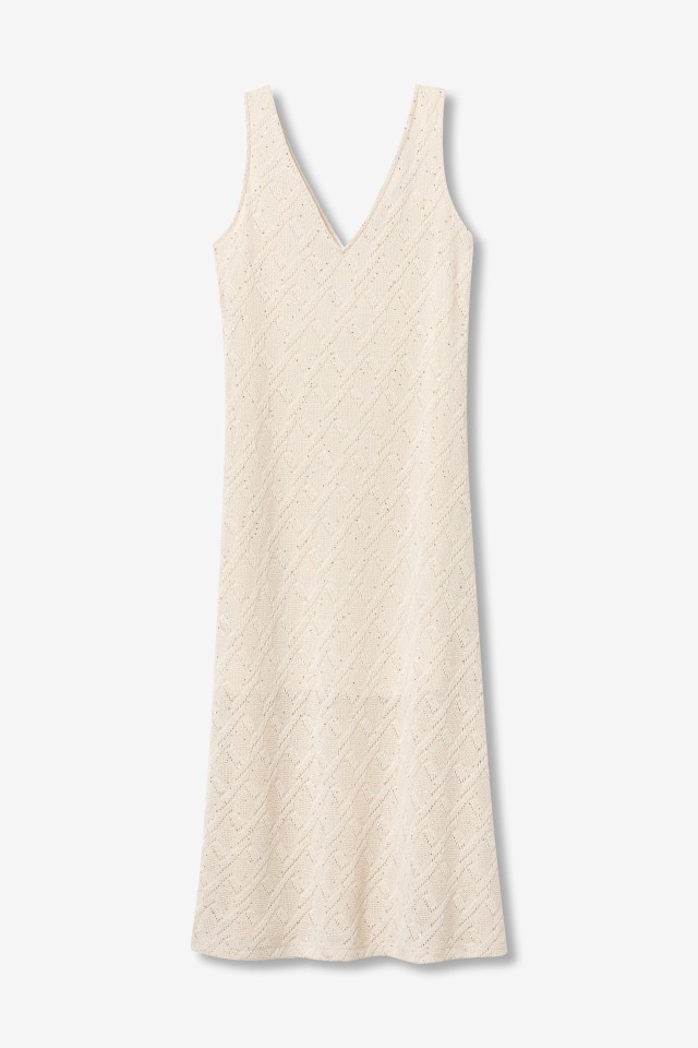 Ivory Sleeveless Knit Dress Ivory Sleeveless Knit Dress