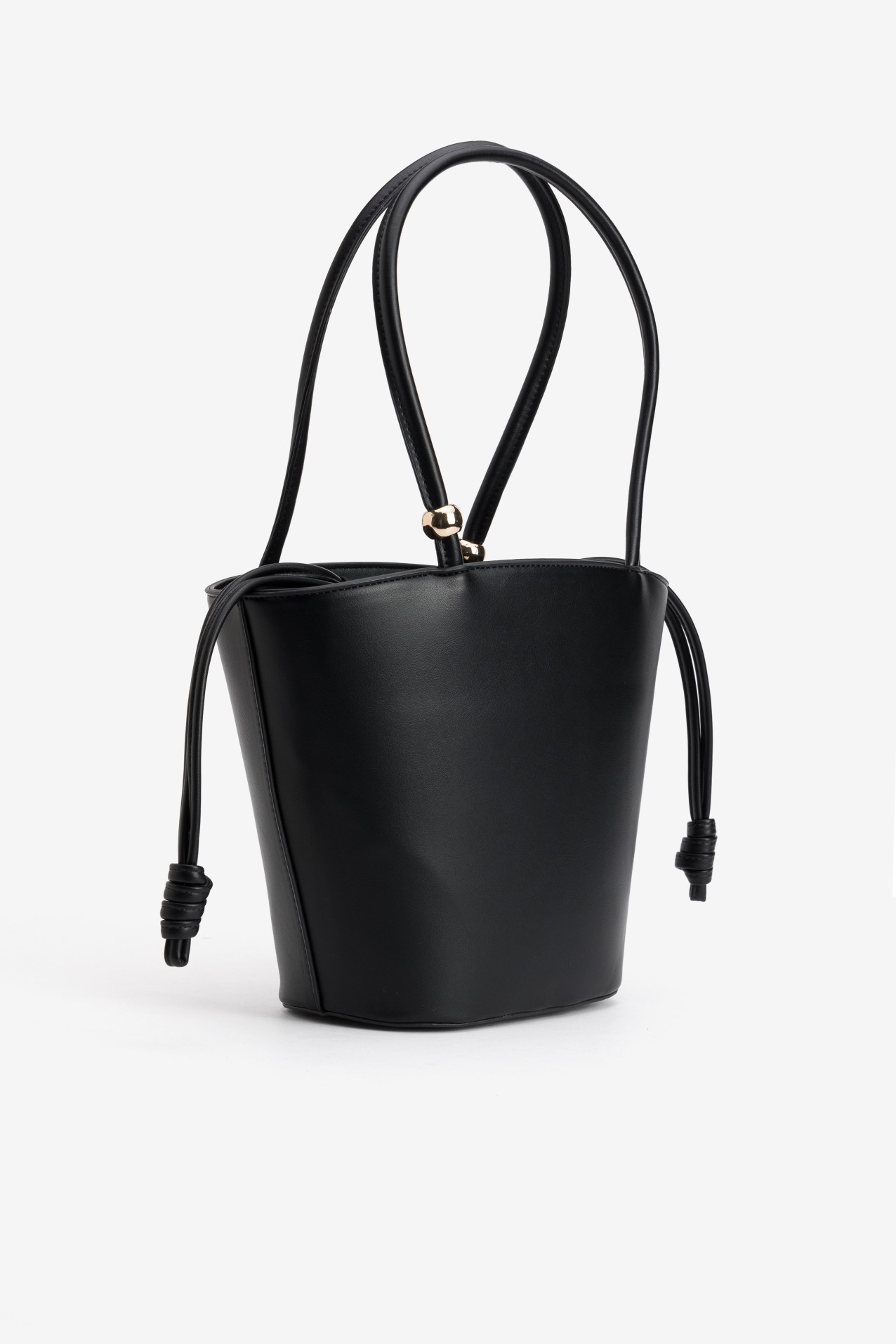 Black Bucket Shape Bag