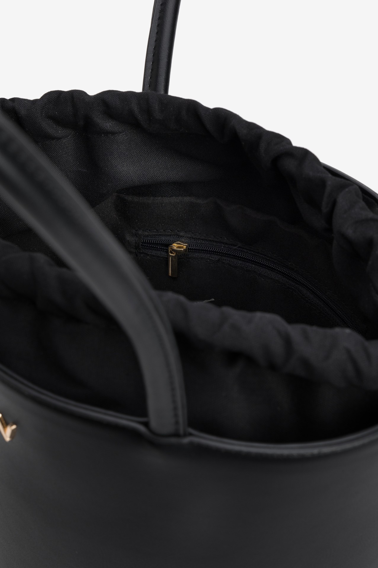 Black Bucket Shape Bag