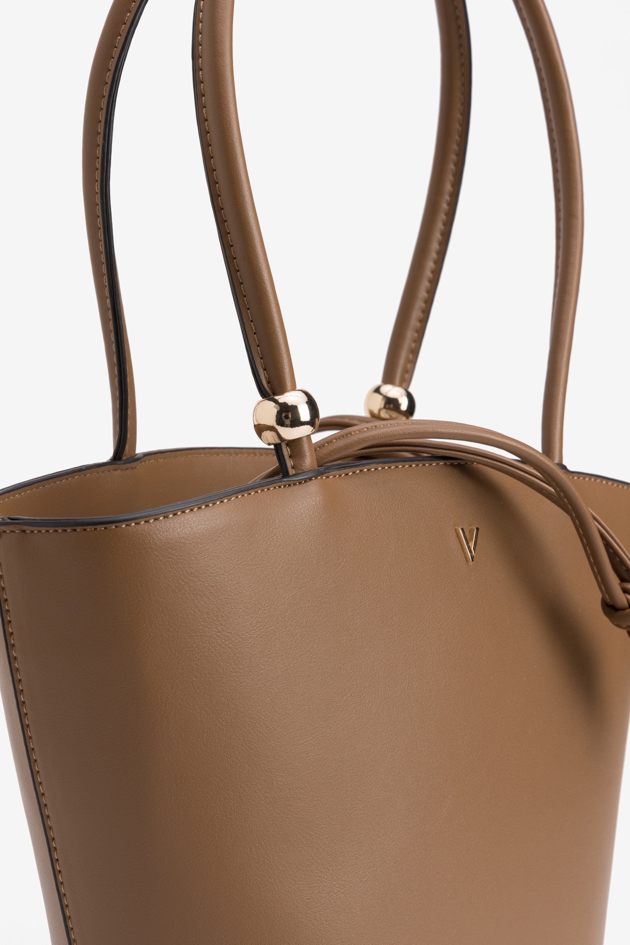 Brown Bucket Handbag