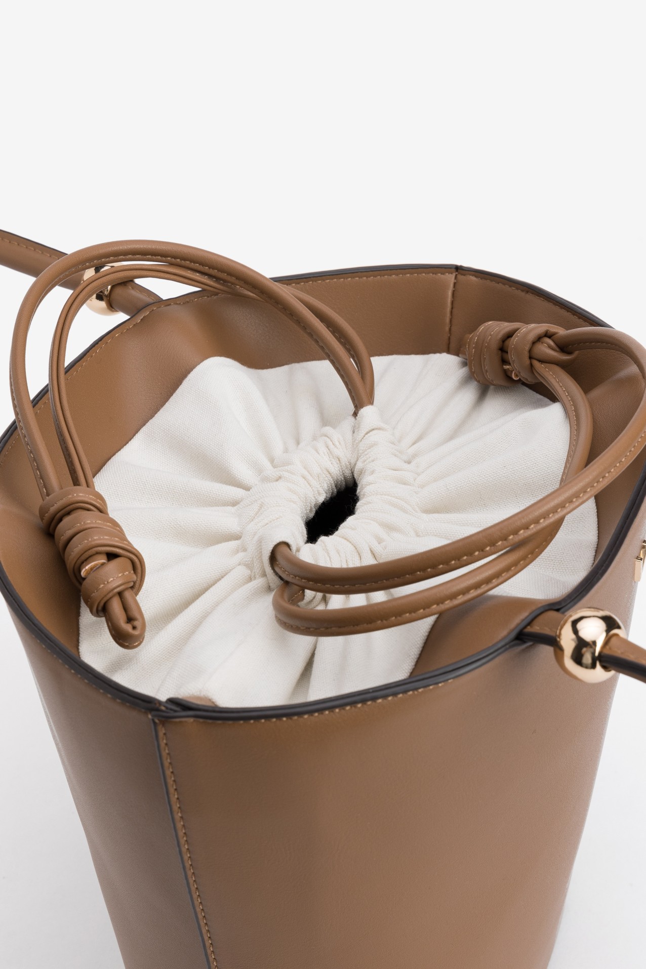 Brown Bucket Handbag