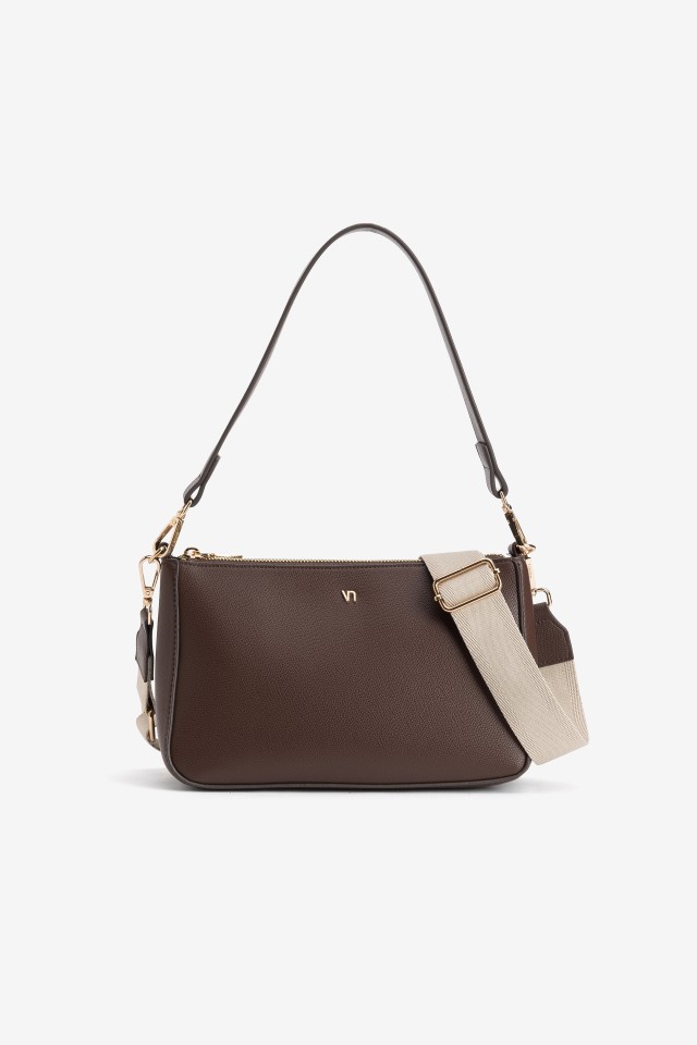 Brown Minimalist Crossbody Bag