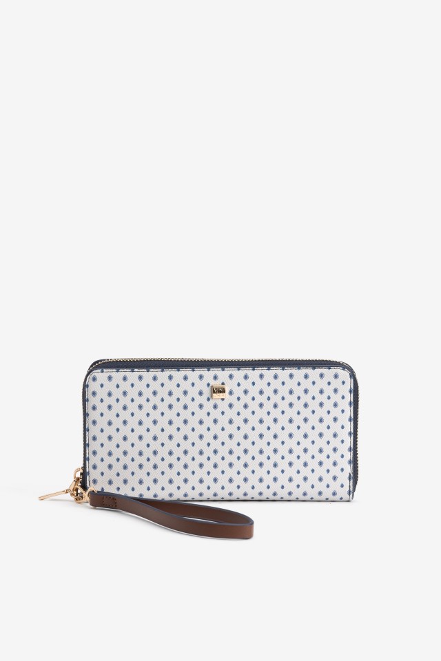 Porta-moedas padr�o azul moderno
