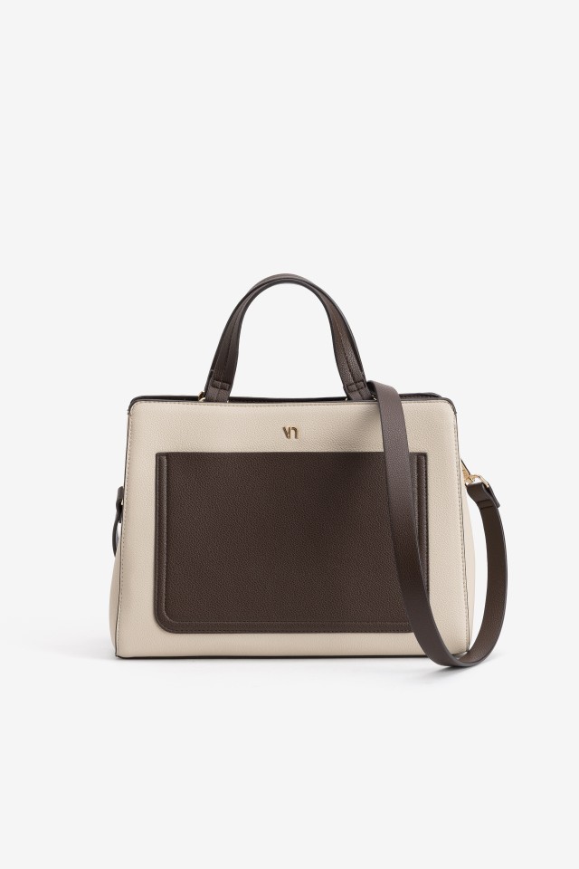 Beige Minimalist Shoulder Wallet