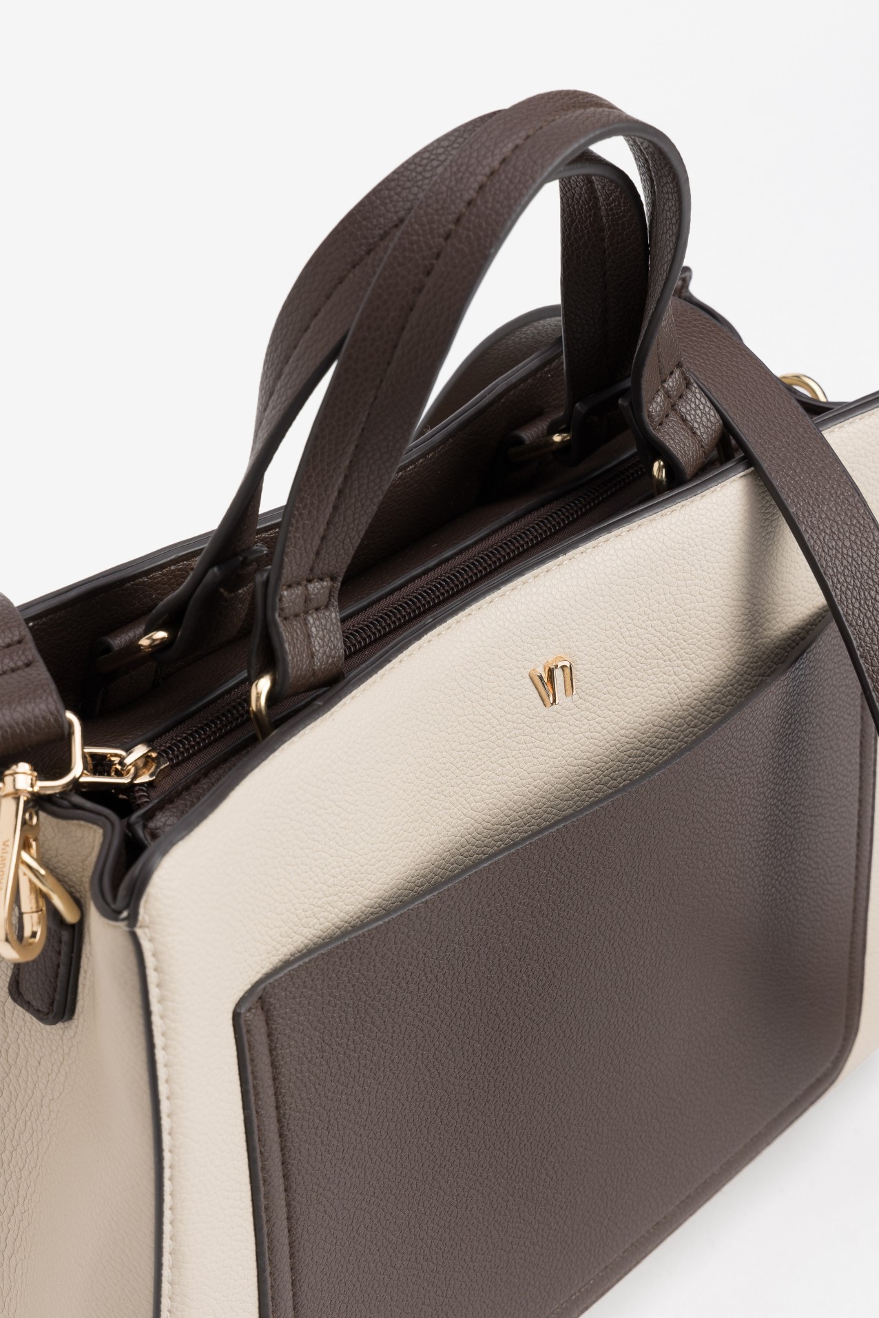Beige Minimalist Shoulder Wallet