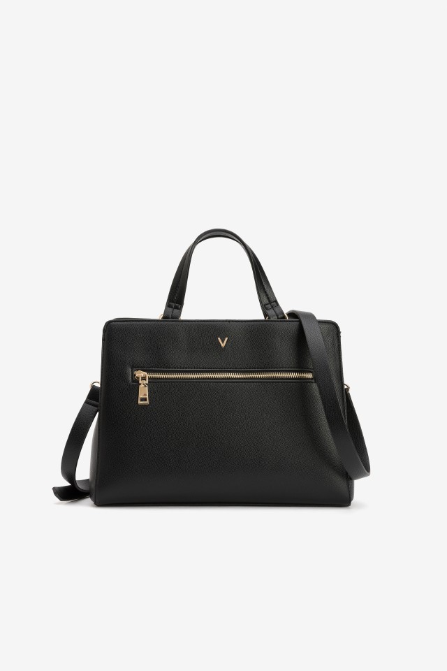 Black Handbag Gold Zipper