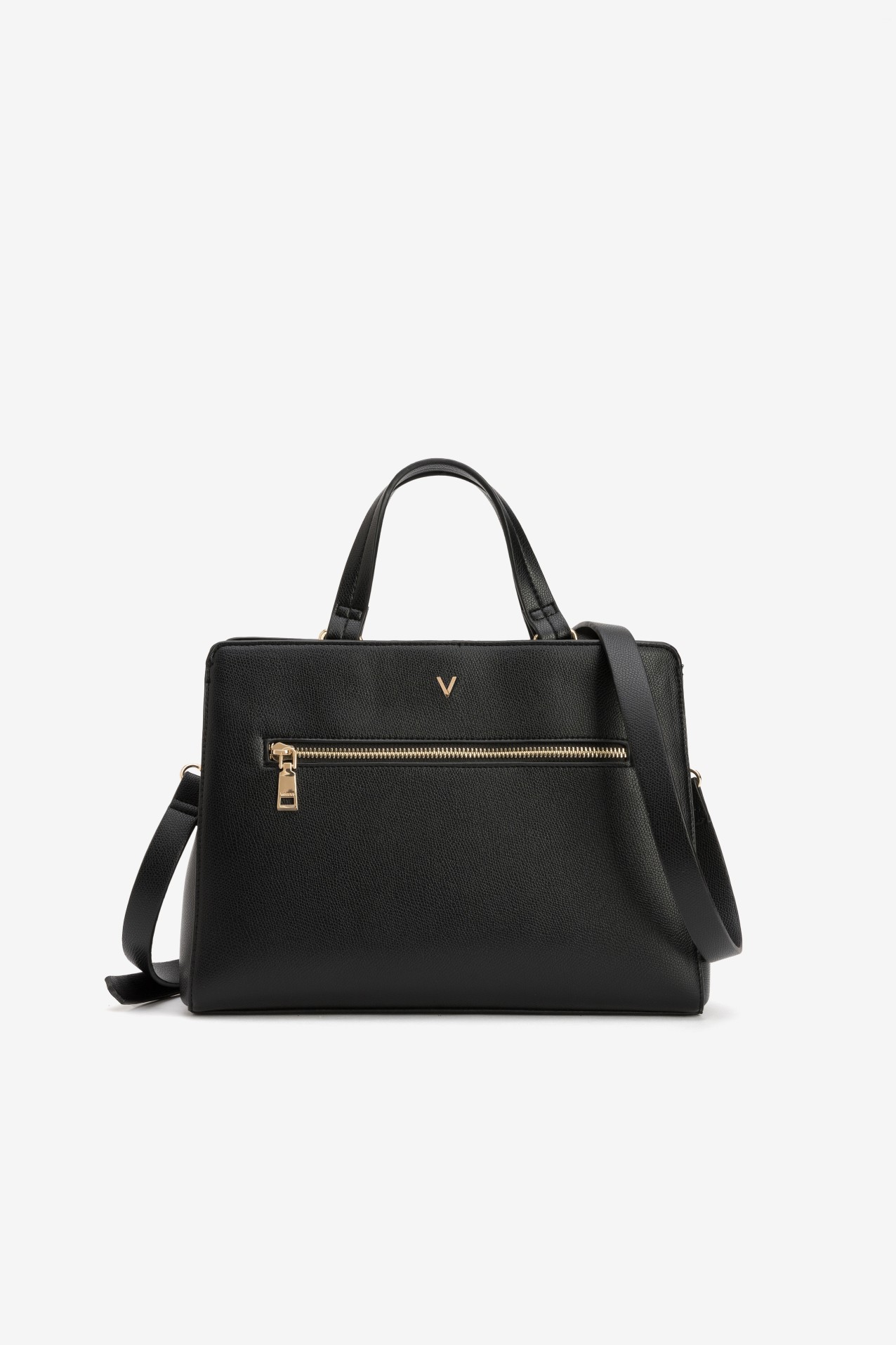 Black Handbag Gold Zipper