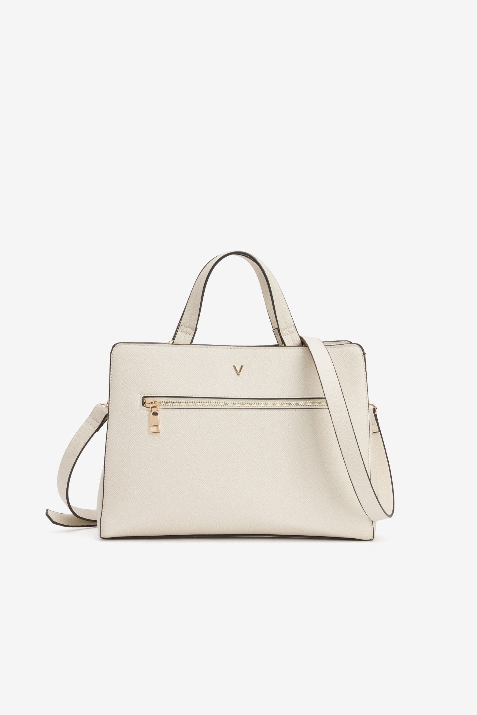 Beige Handbag with Strap