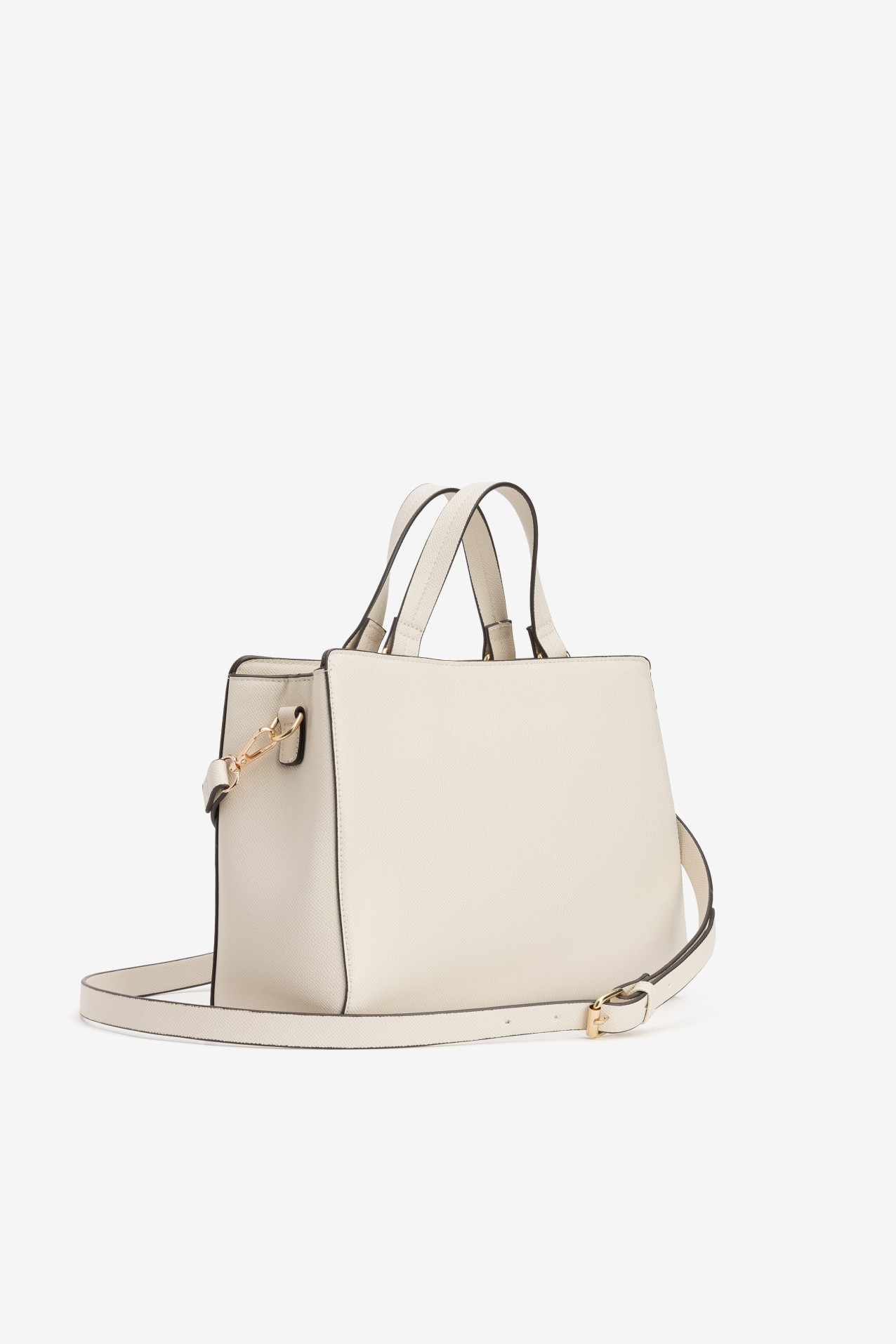 Beige Handbag with Strap