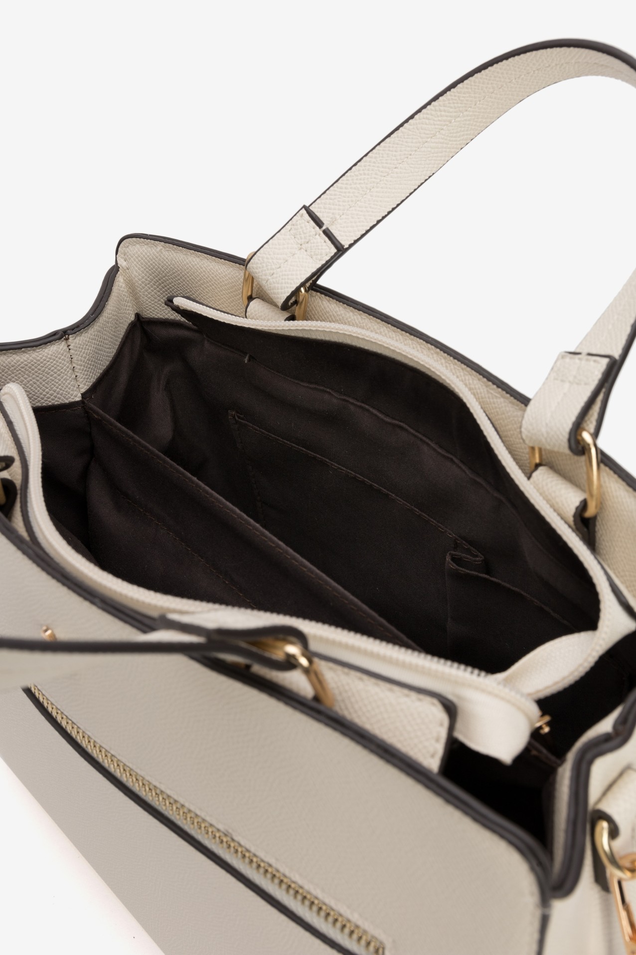 Beige Handbag with Strap