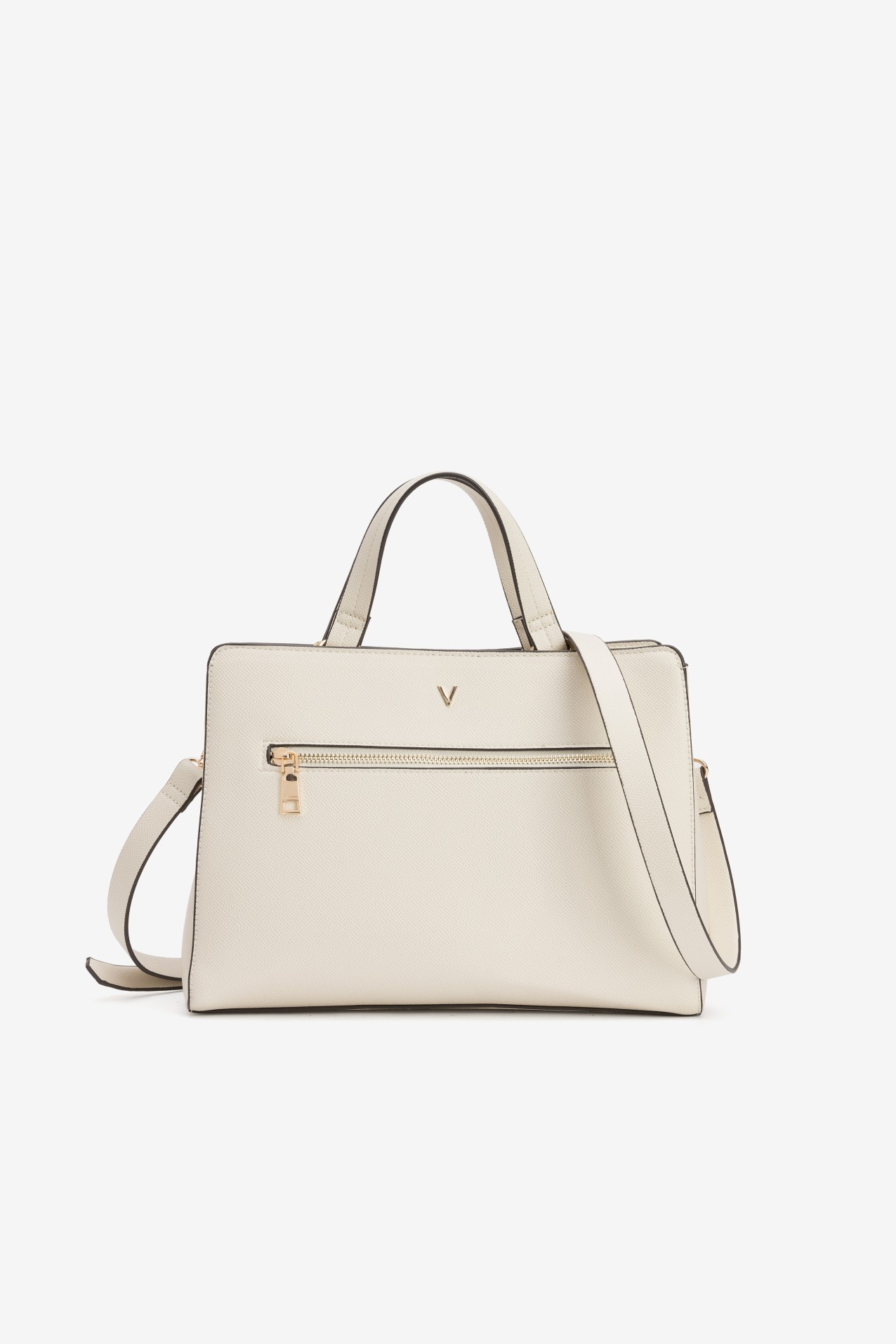 Beige Handbag with Strap
