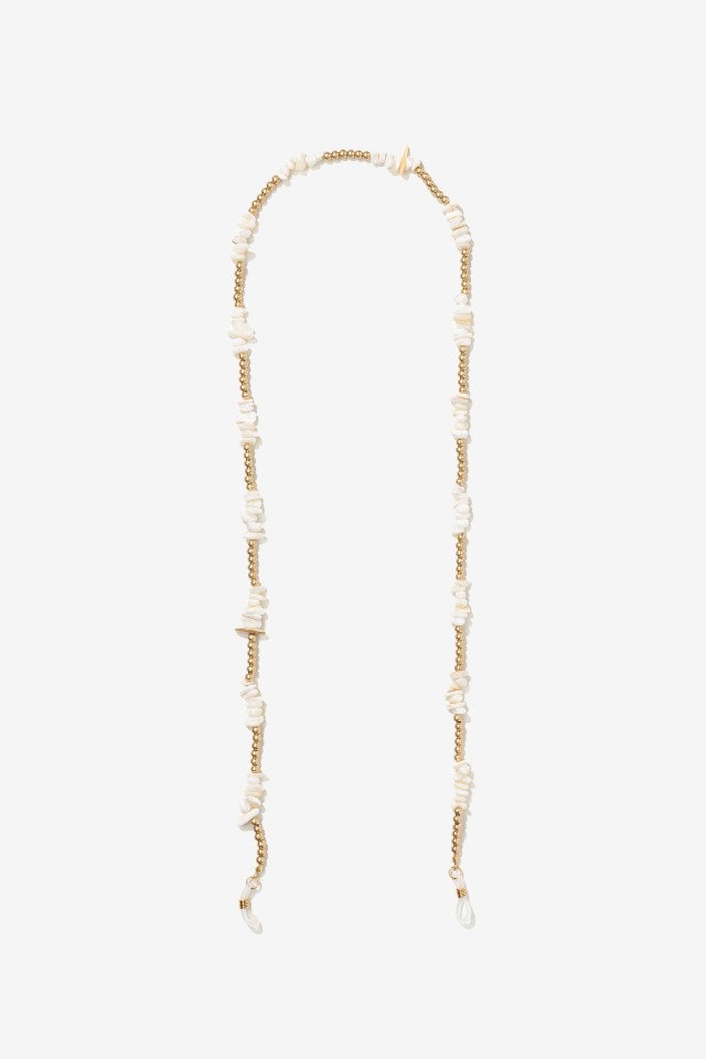 Pearl And Gold Glasses Chain