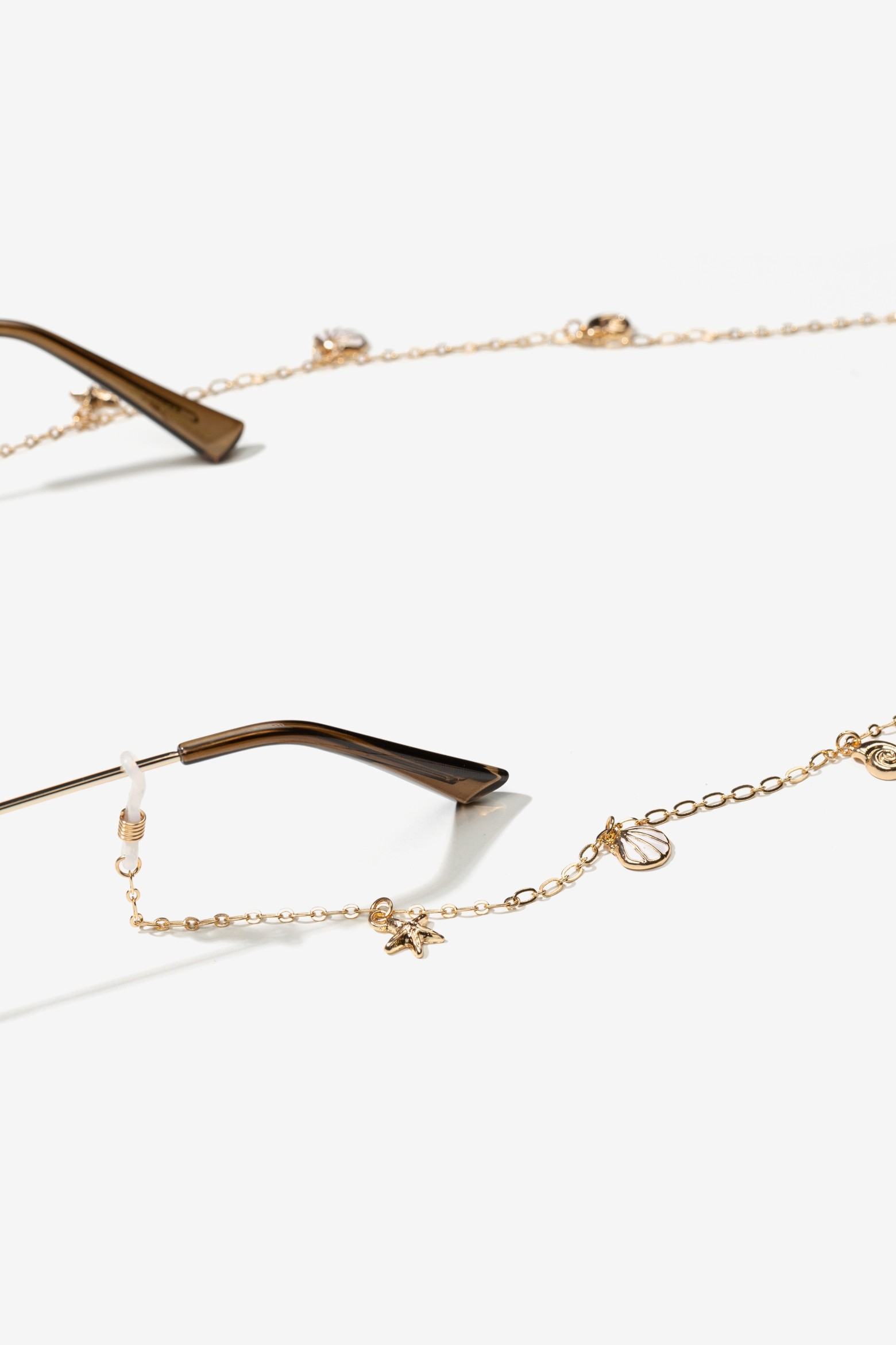 Gold Glasses Chain Charms