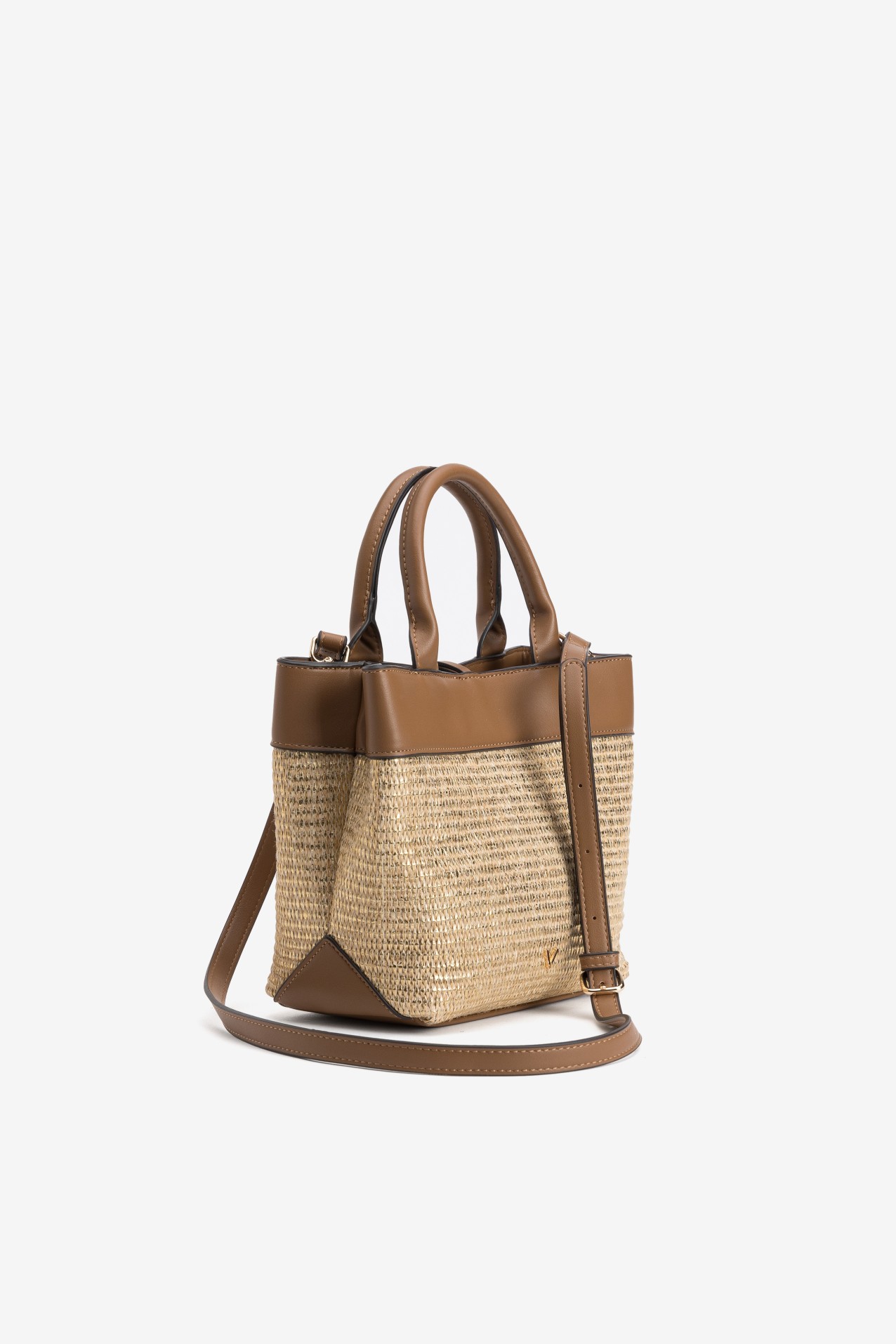 Bolso mini rafia marr�n