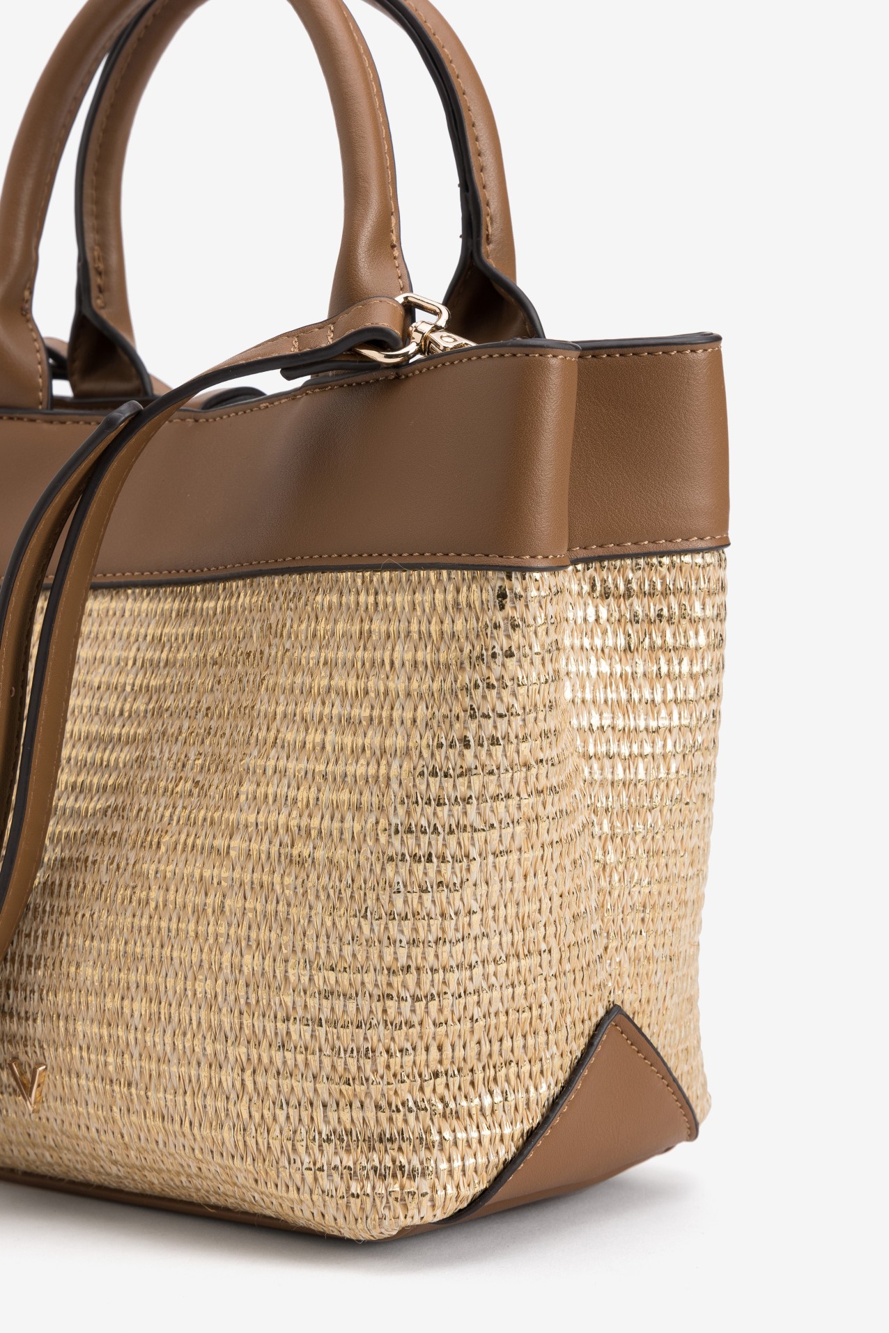 Bolso mini rafia marr�n