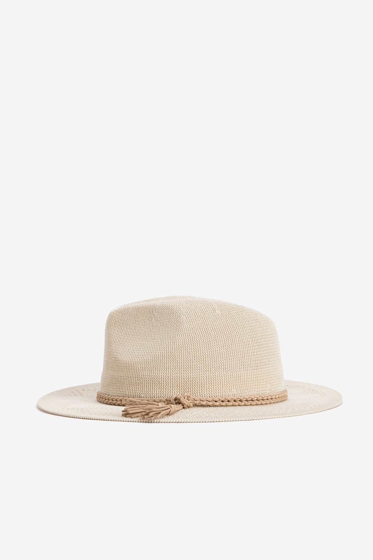 Natural Straw Wide-Brim Hat