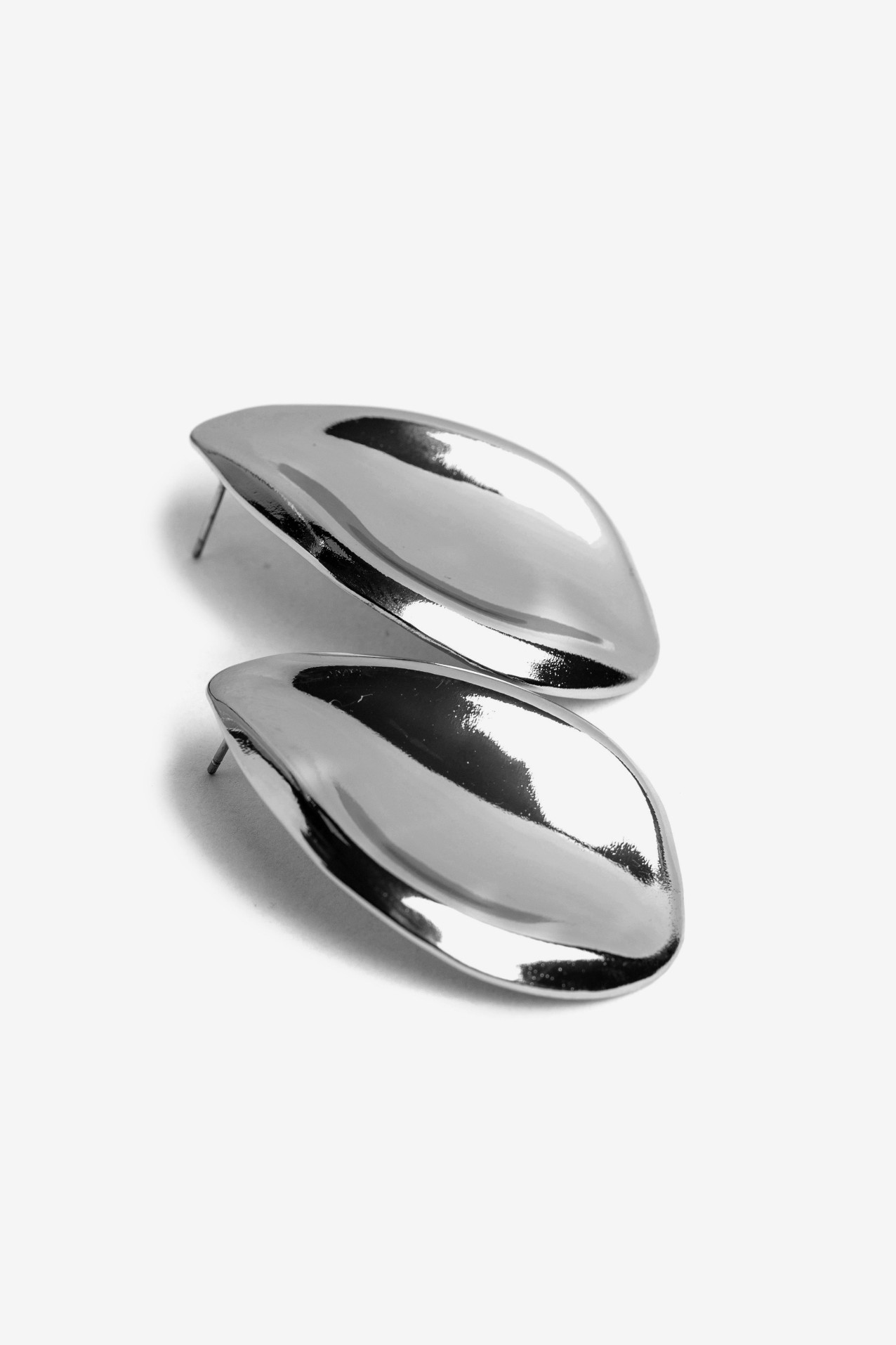 Chunky Silver Drop Earrings