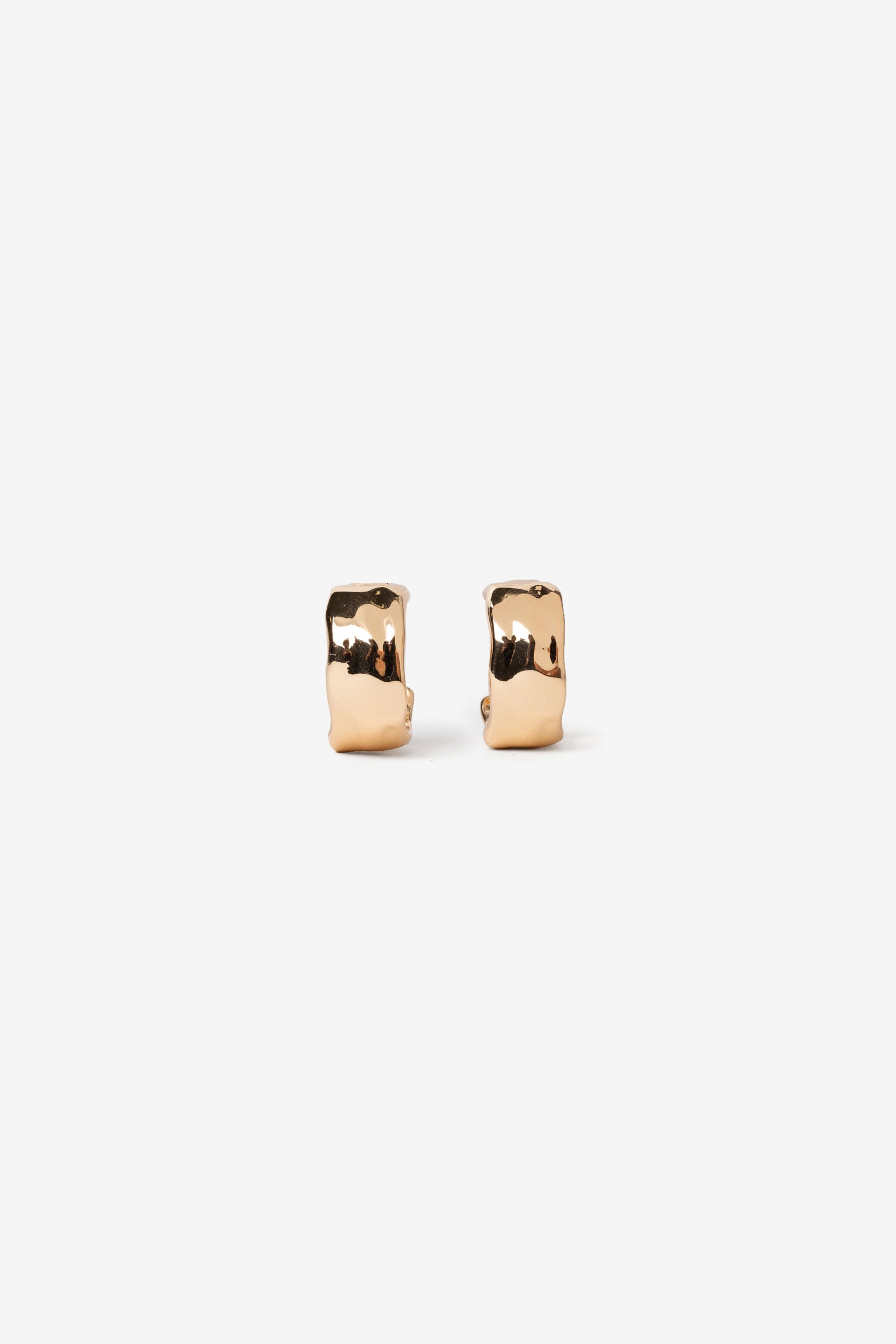 Argolas douradas chunky minimal