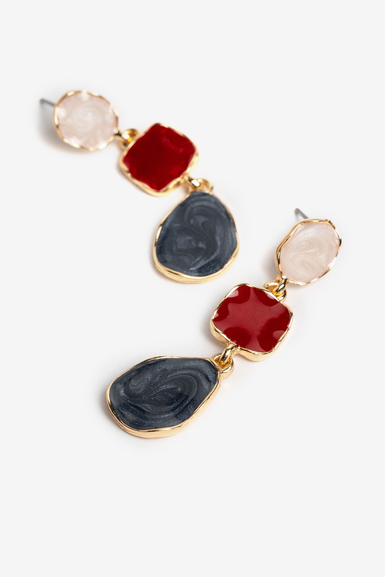 Brincos navy elegantes