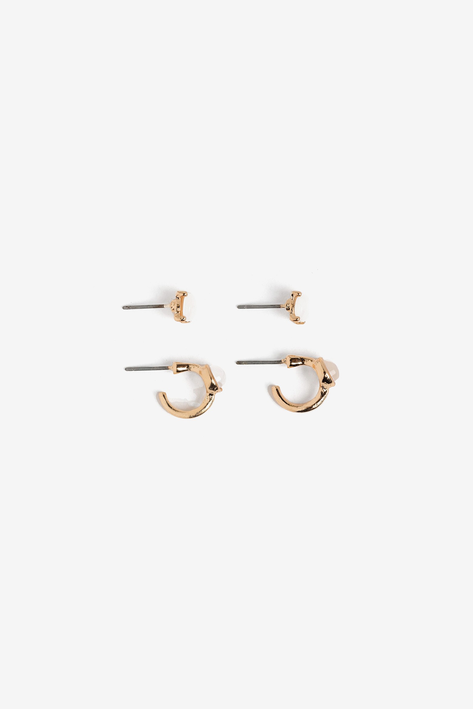 Pack de pendientes dorados