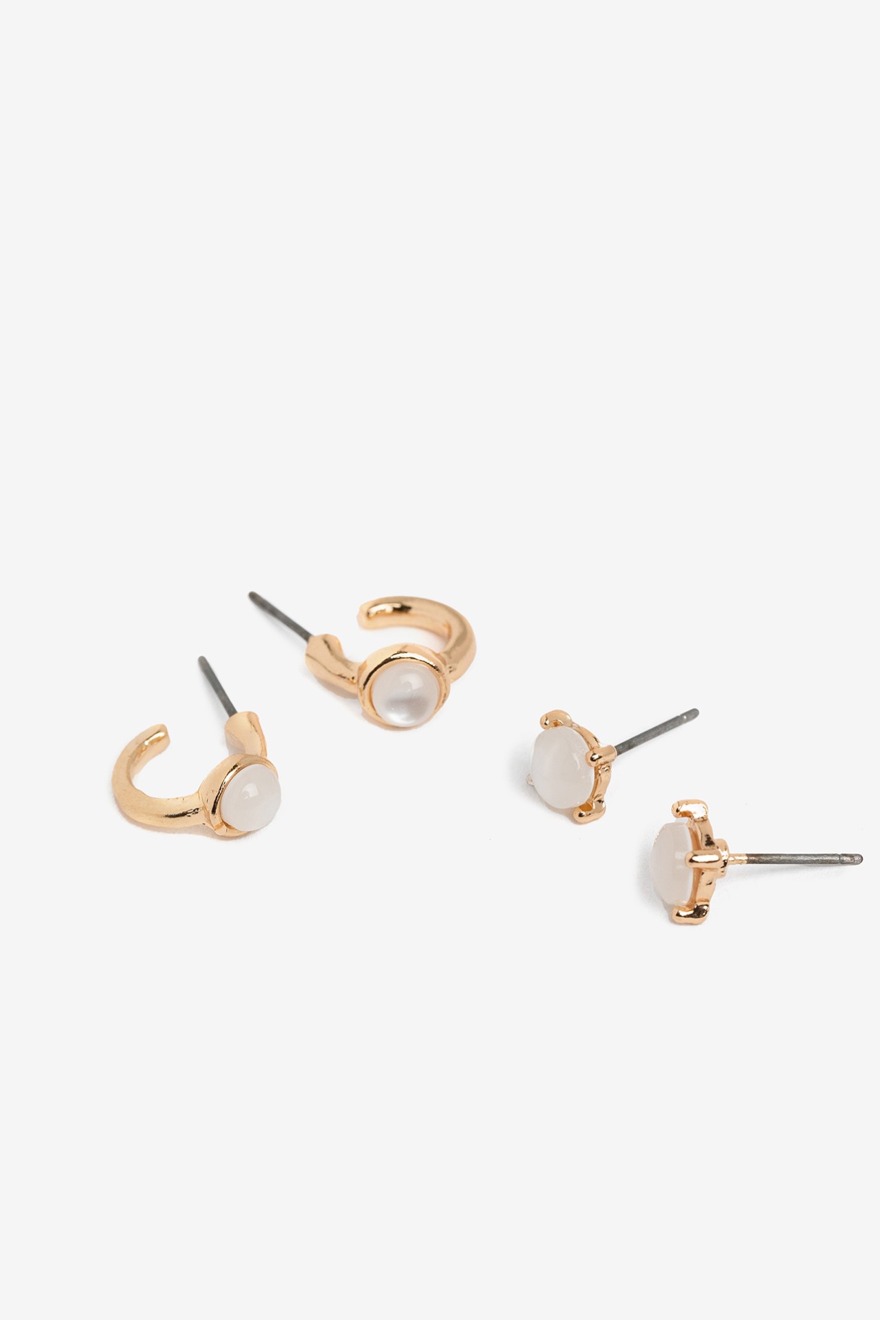 Pack de pendientes dorados