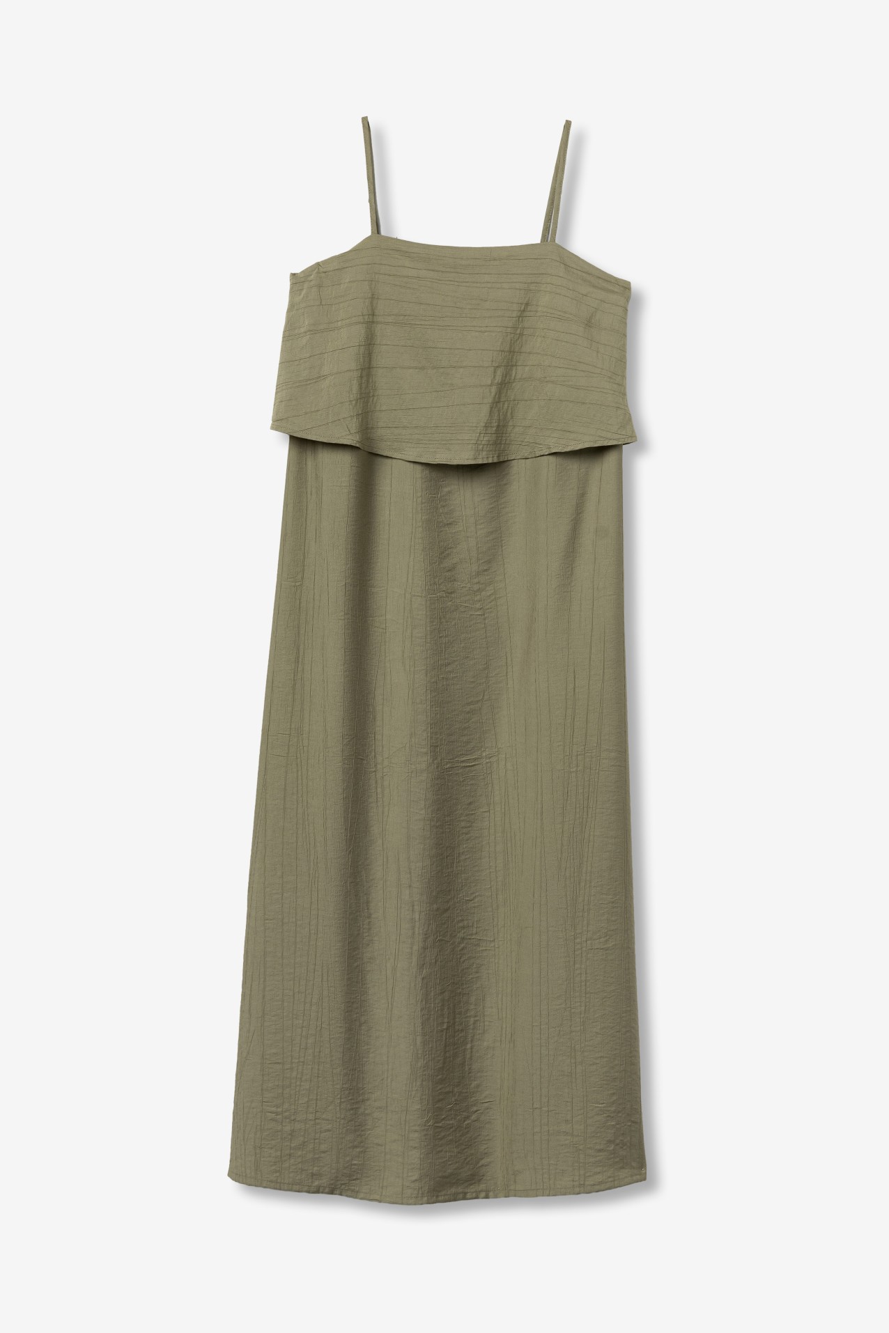 Green Slim Strap Dress
