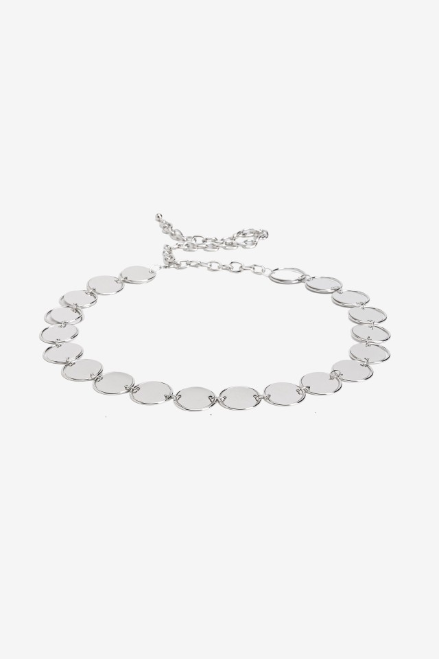 Silver Chain Belt Minimal