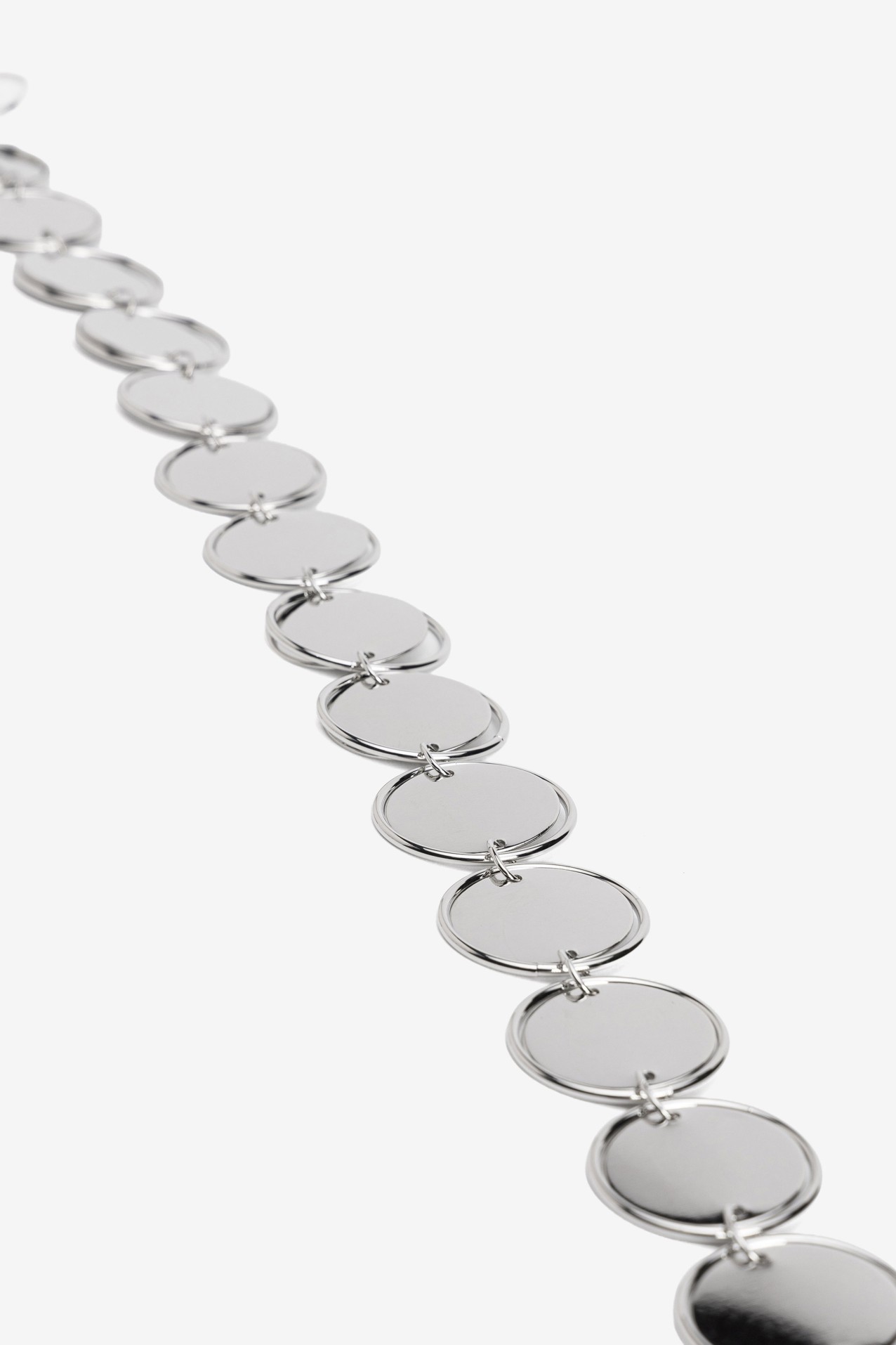 Silver Chain Belt Minimal