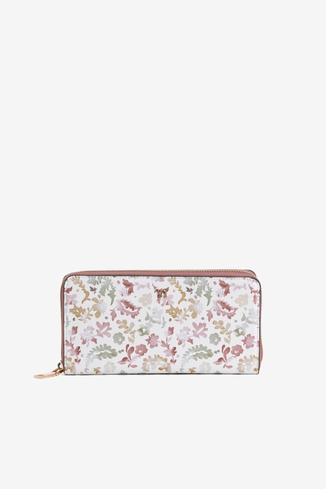 Porta Moedas floral rosa