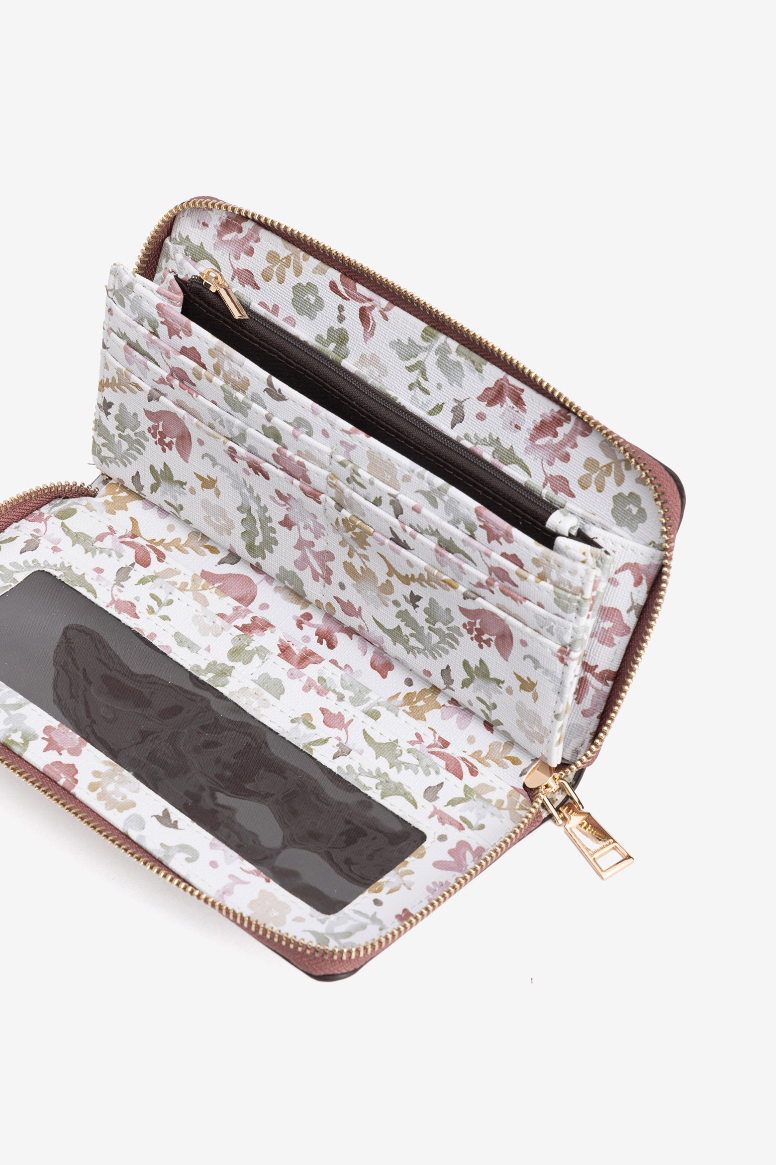 Porta Moedas floral rosa