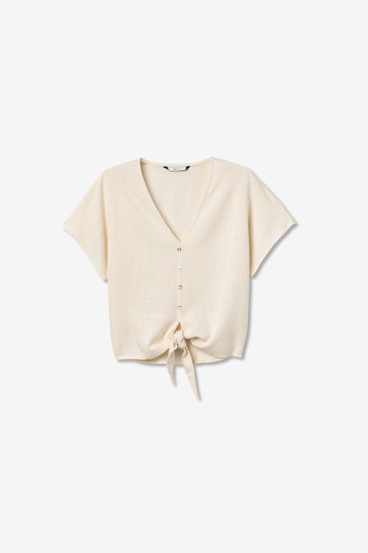 Light Beige Short Sleeve Shirt