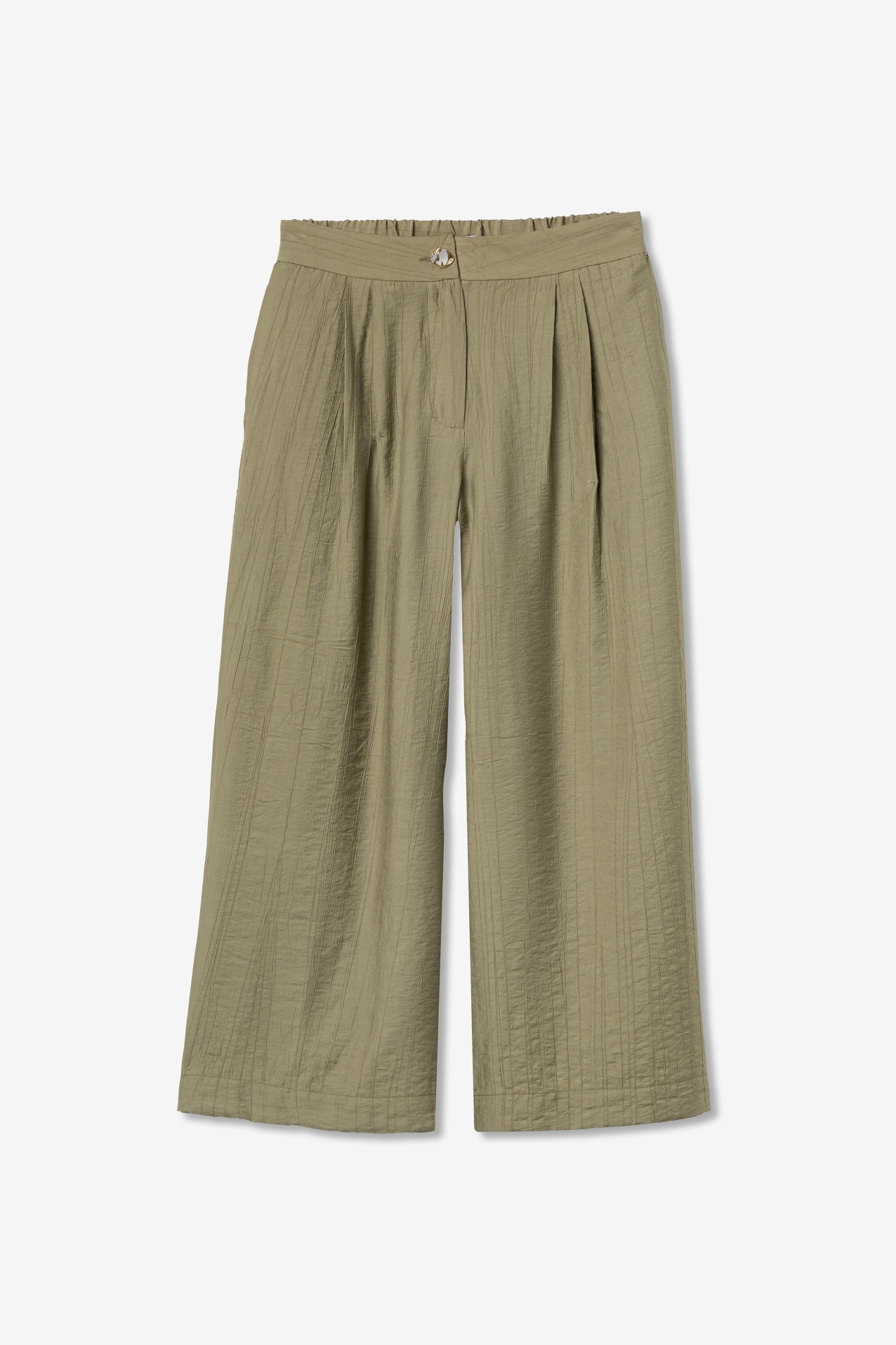 Olive Green Wide Culotte