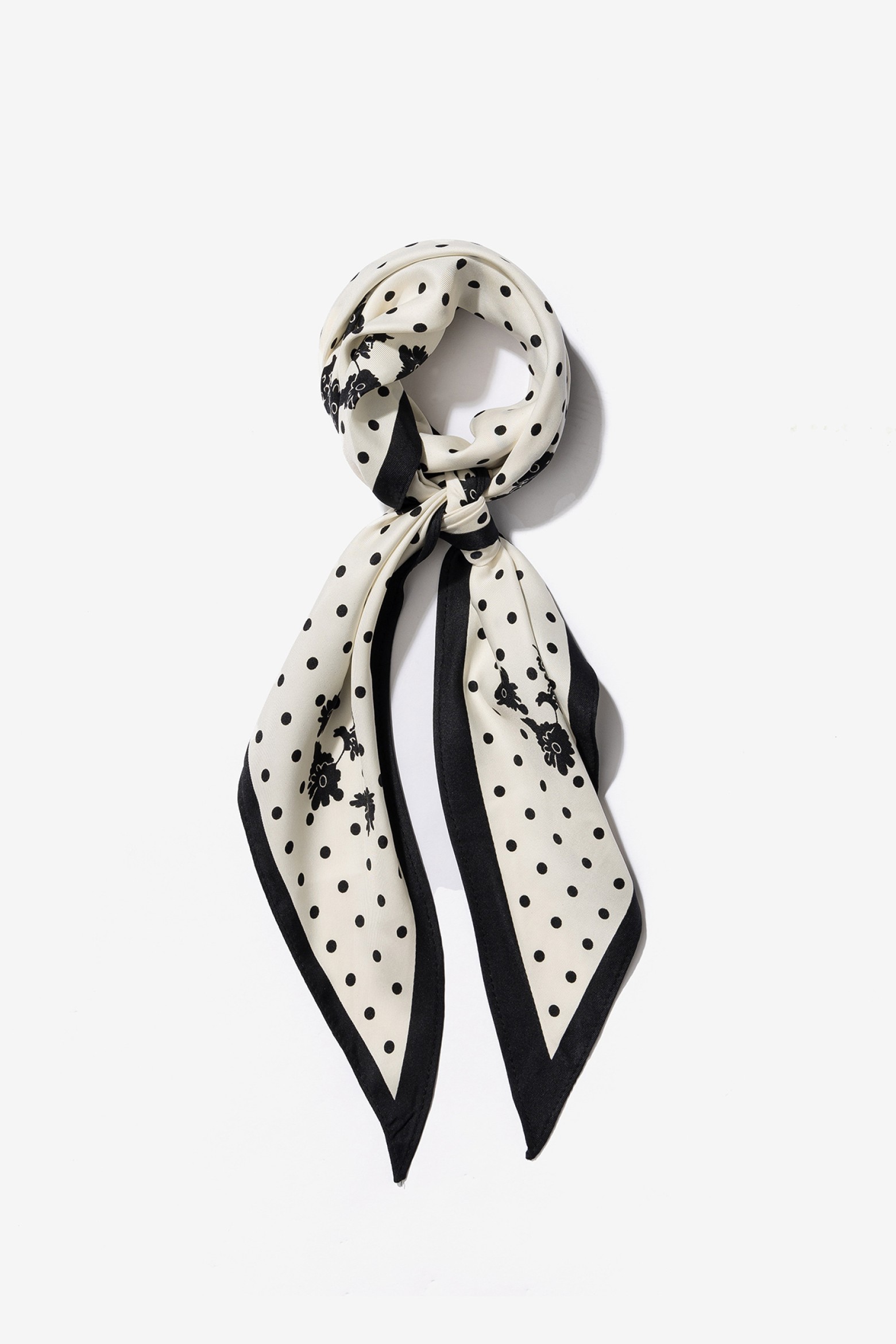 Polka Dot Floral Bandana
