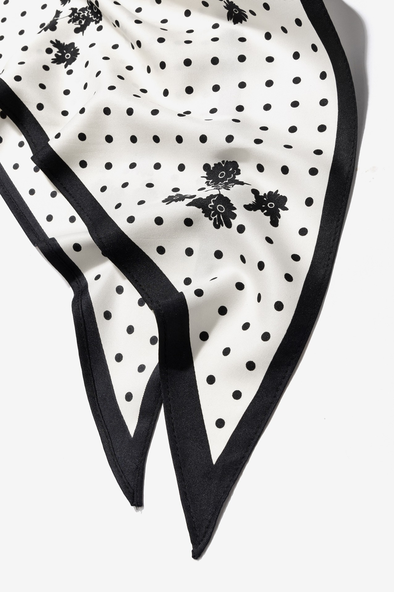 Polka Dot Floral Bandana