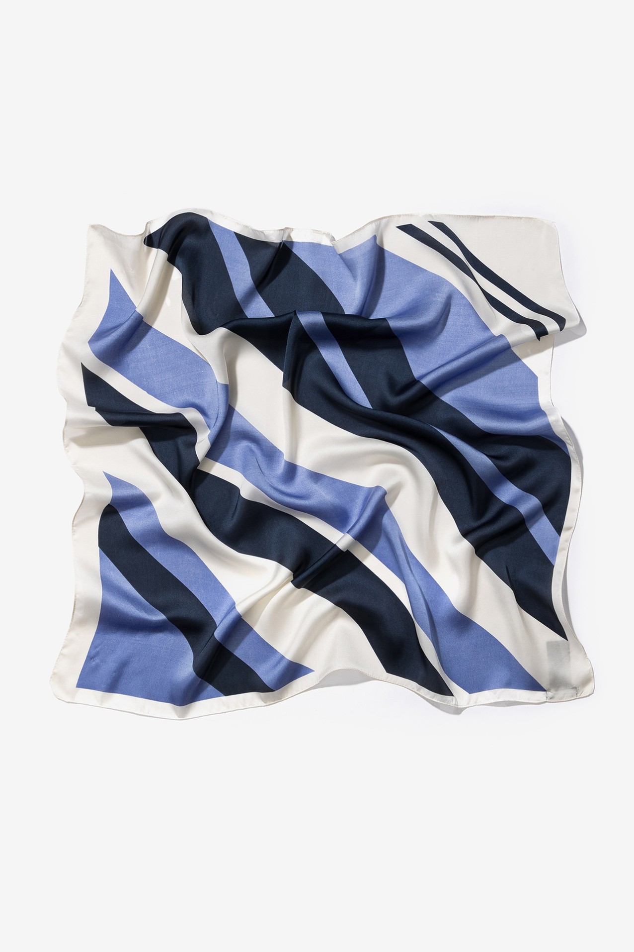 Pa�uelo geom�trico azul estrella